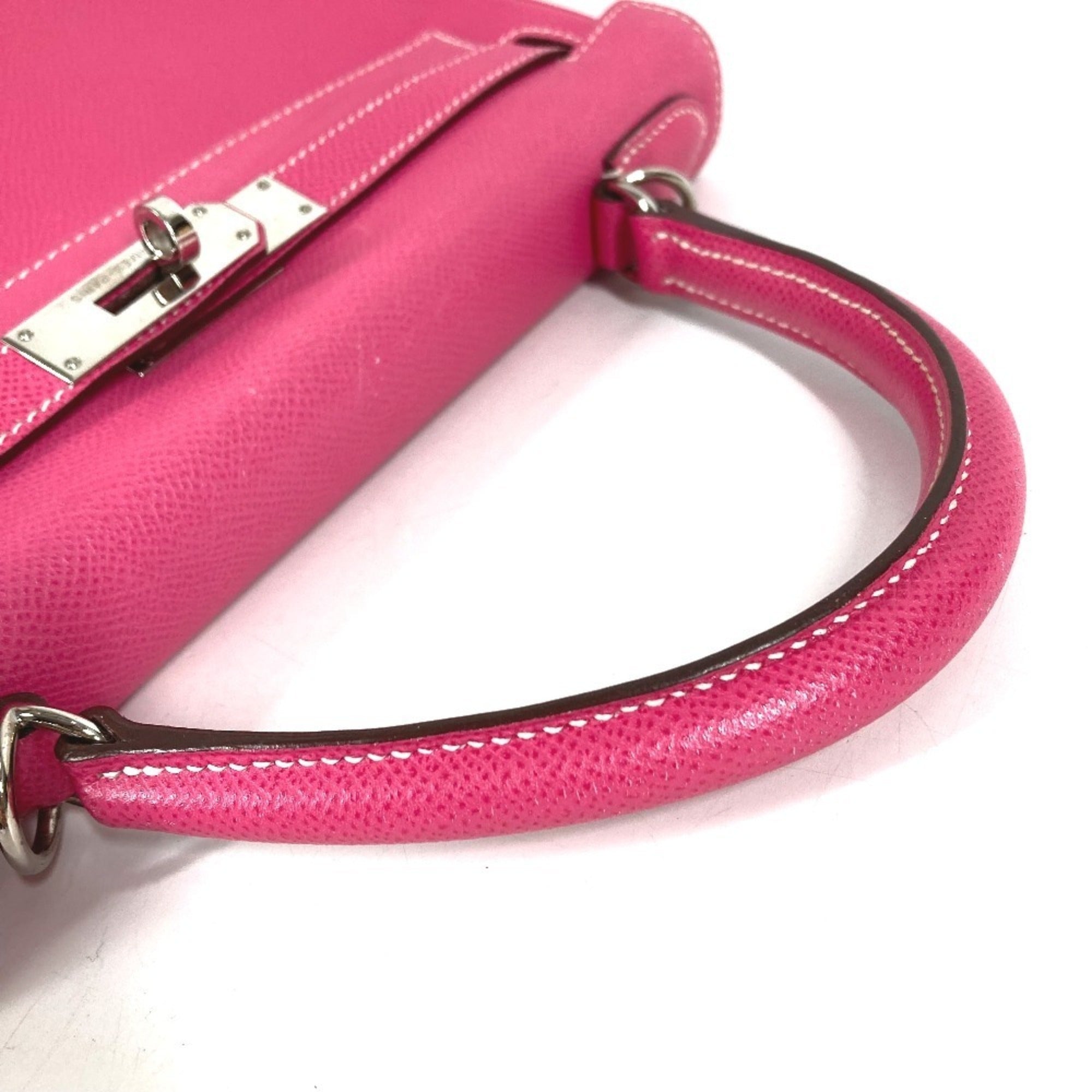 Hermes Pink Epsom Leather Handbag Shoulder Bag (Pre-Owned)