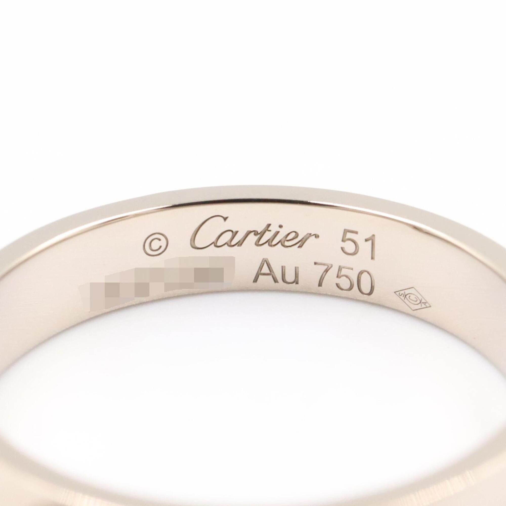 Cartier Silver White Gold (18K) Band Ring (Pre-Owned)