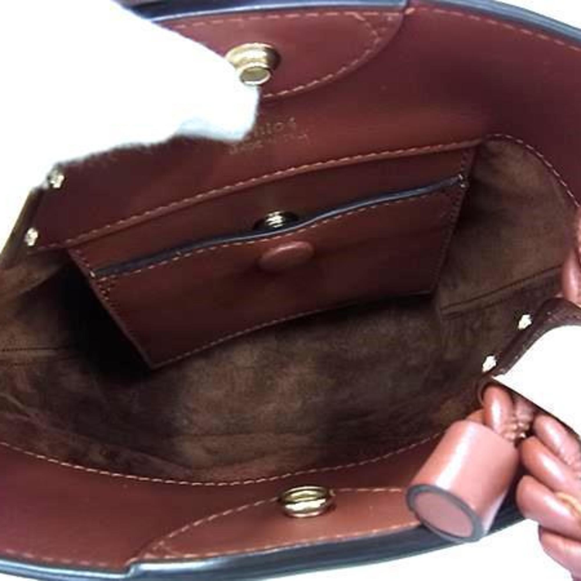 Chloé Brown Leather Handbag Shoulder Bag (Pre-Owned)