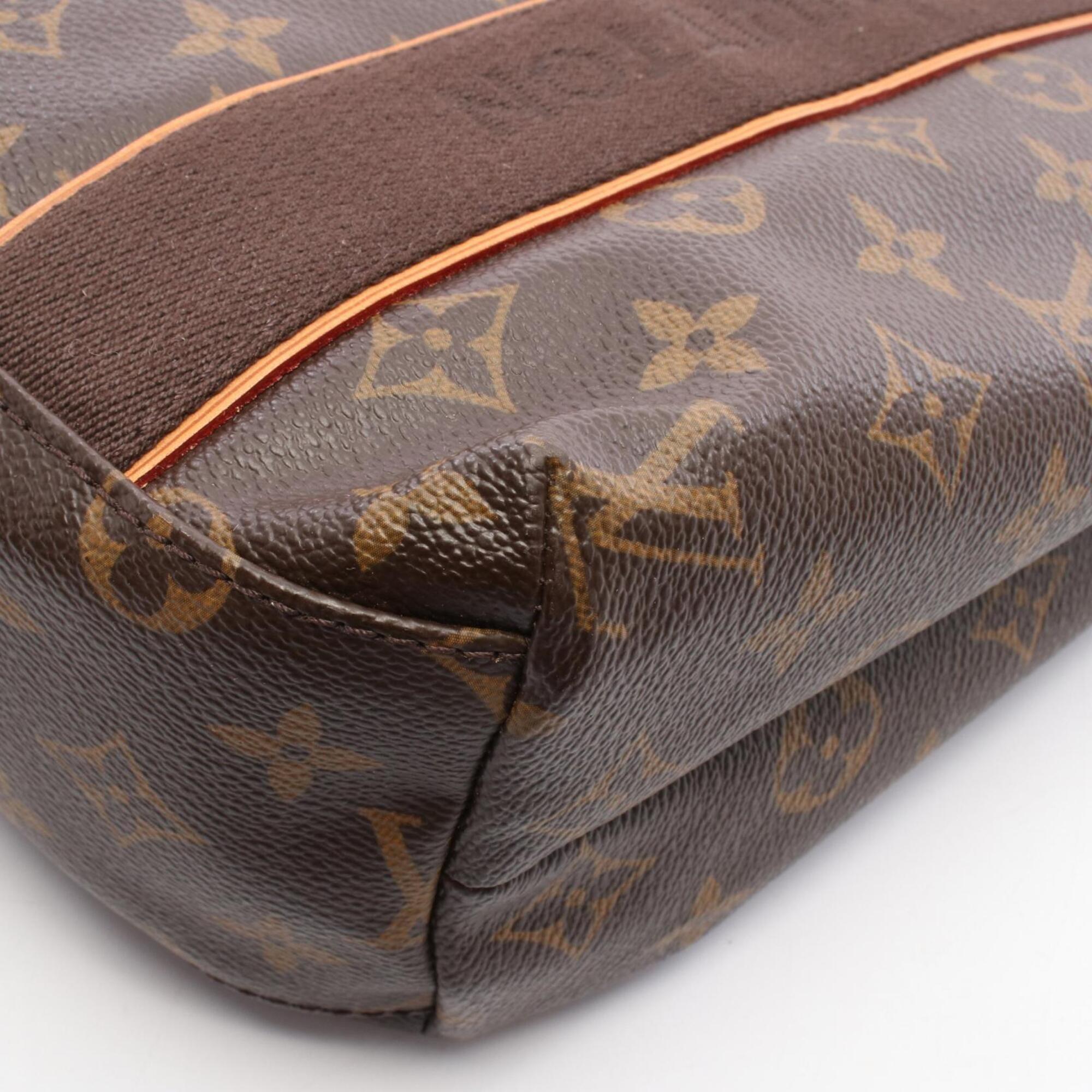 Louis Vuitton Brown Damier Canvas Coated Canvas Leather Handbag Tote Bag (Pre-Owned)