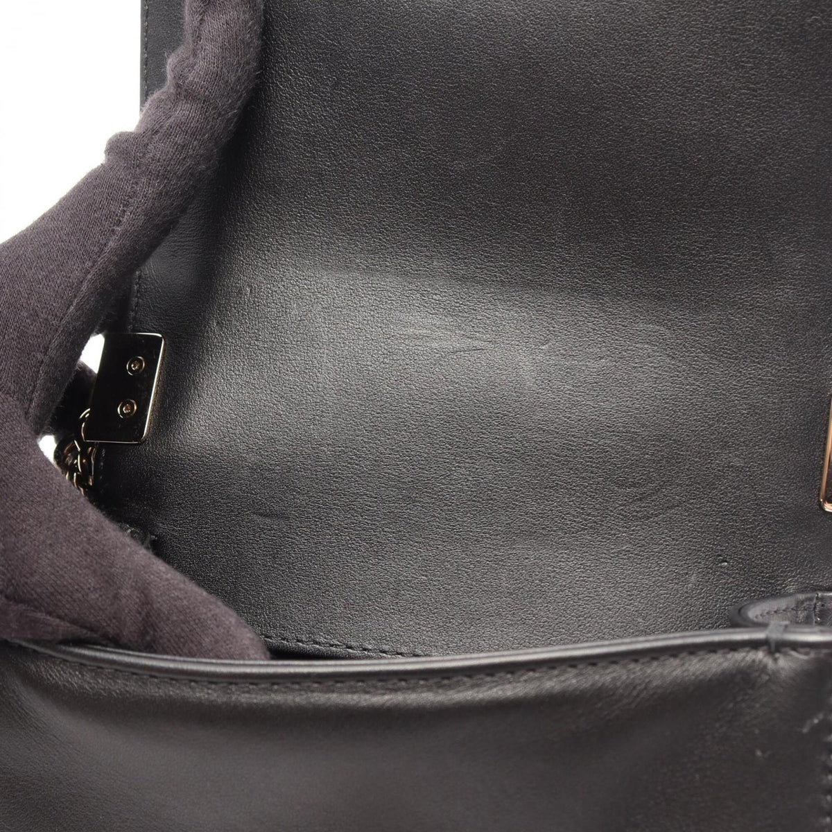 Chanel Black Leather Handbag Shoulder Bag (Pre-Owned)