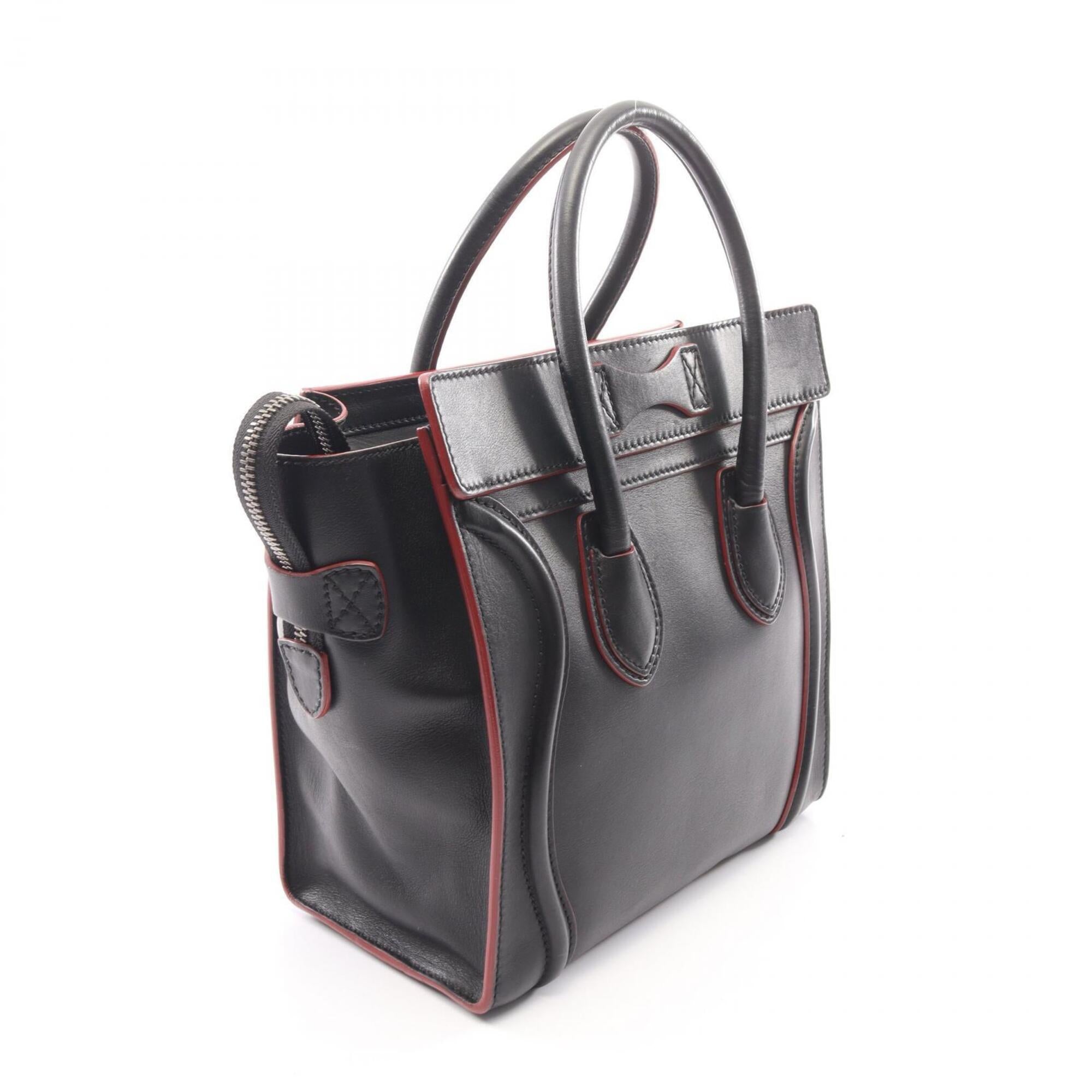 Celine Black Leather Handbag Tote Bag (Pre-Owned)