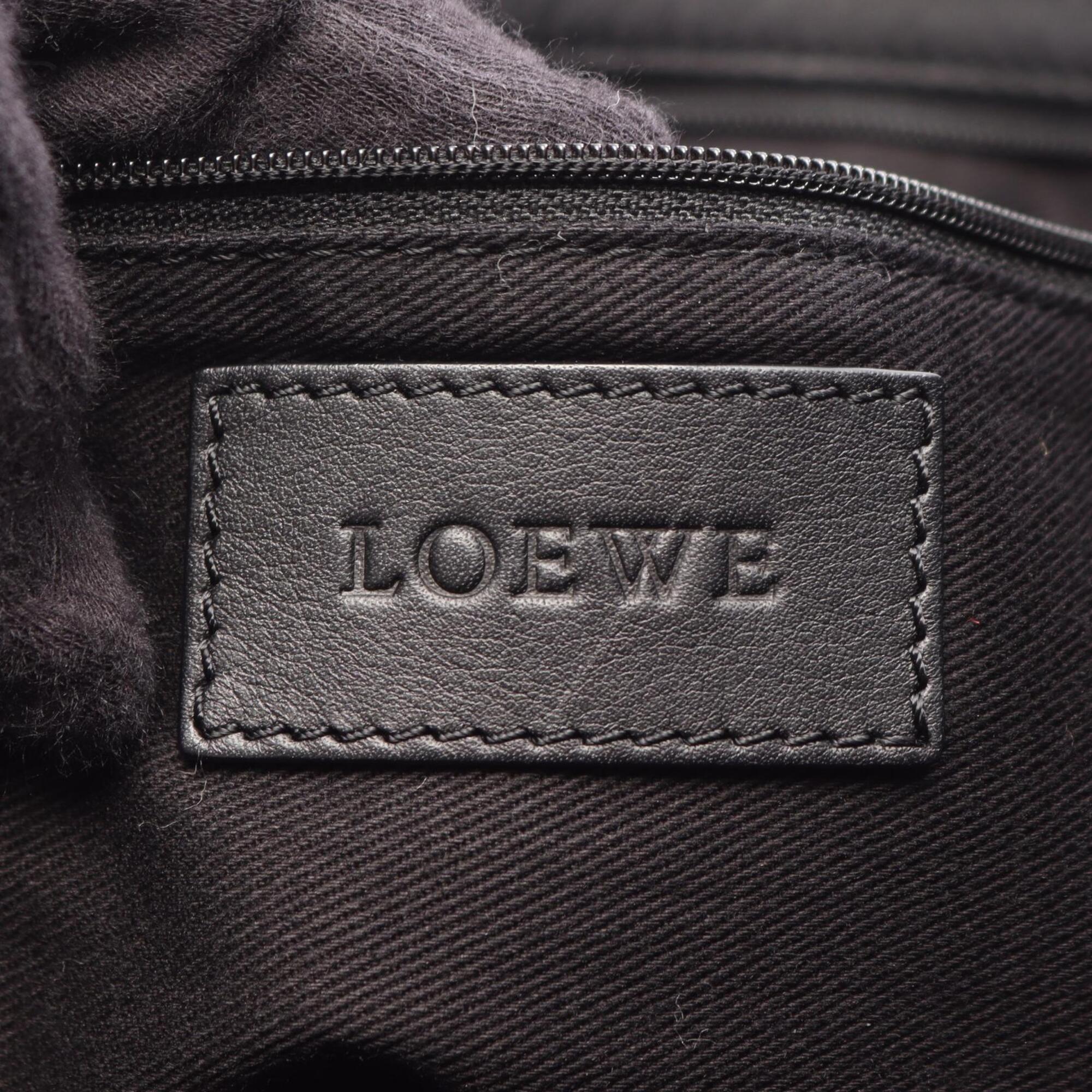 Loewe Black Leather Handbag Tote Bag (Pre-Owned)
