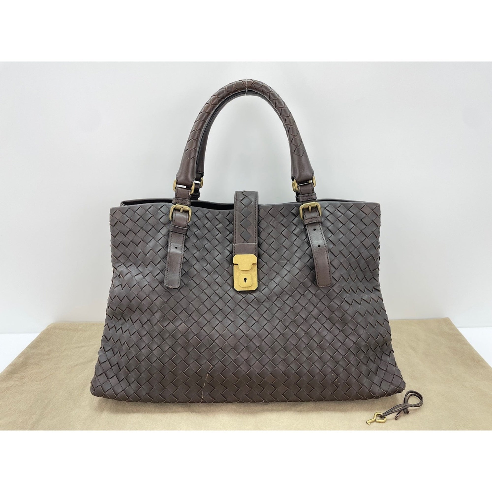 Bottega Veneta Brown Leather Tote Bag (Pre-Owned)
