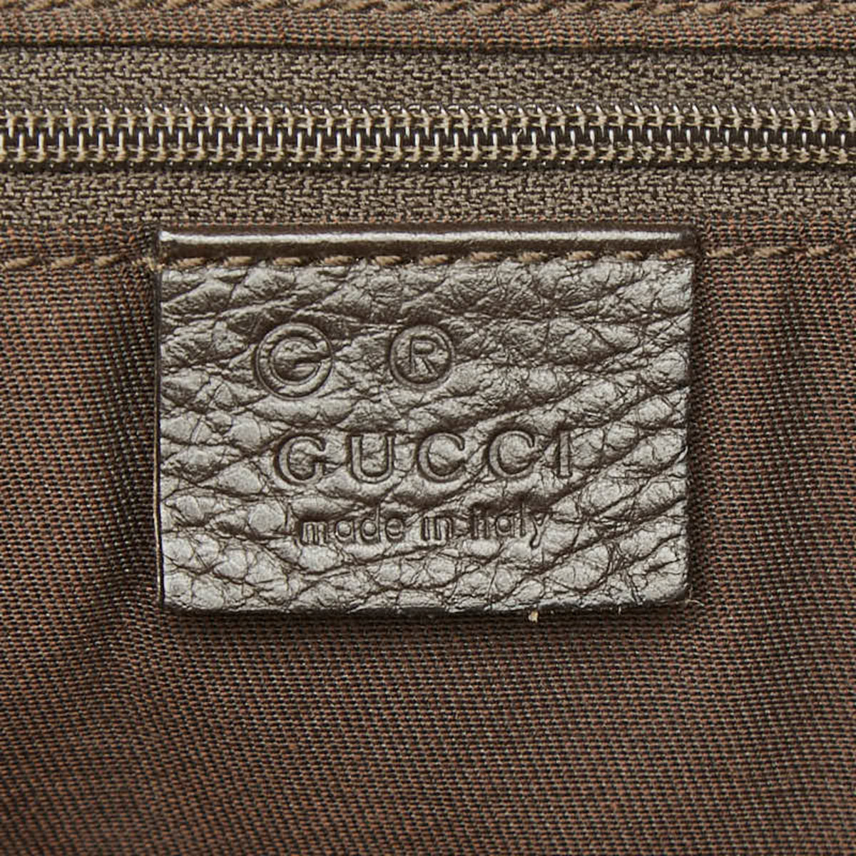 Gucci Brown Nylon Leather Shoulder Bag (Pre-Owned)