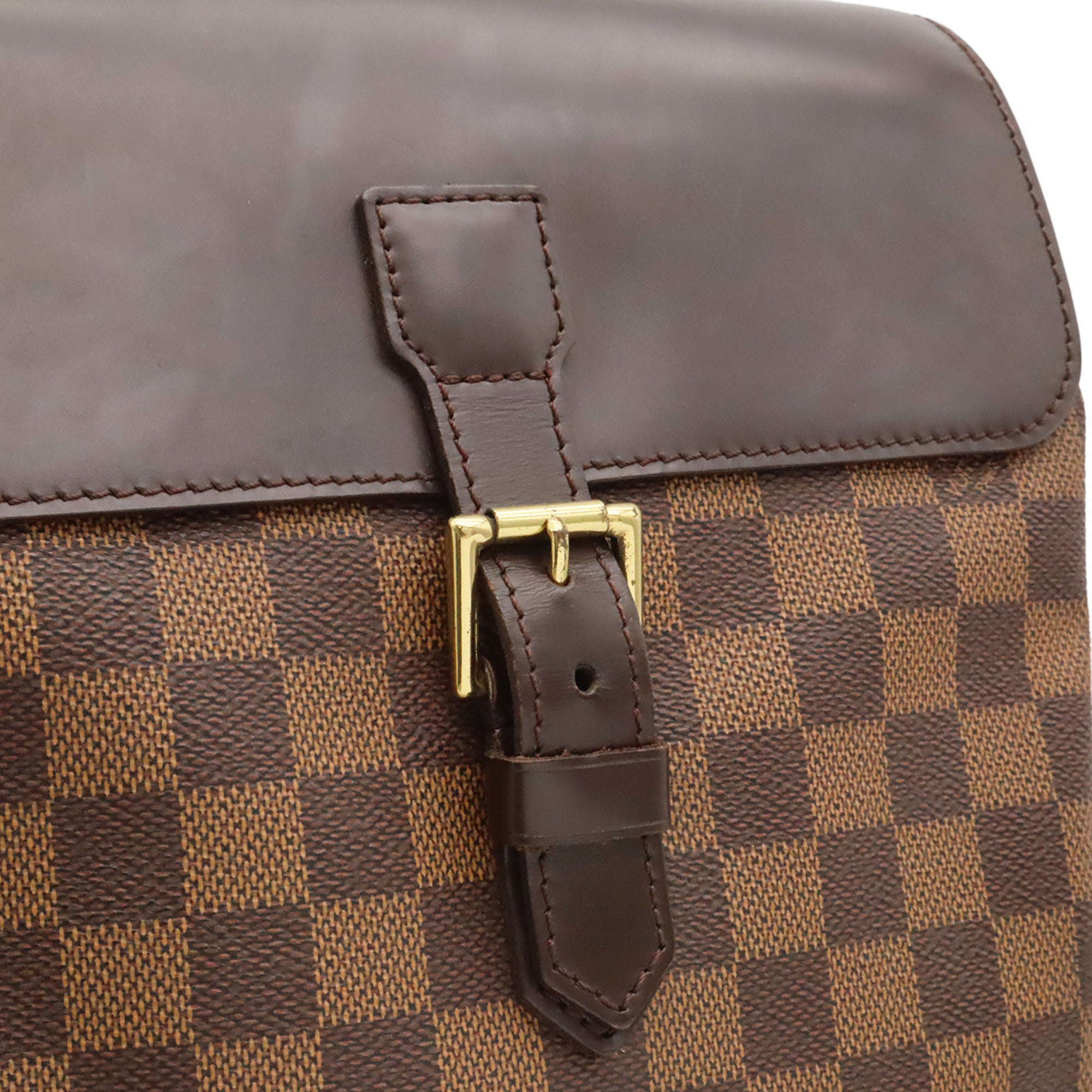 Louis Vuitton Brown Pvc Coated Canvas Damier Canvas Backpack Shoulder Bag (Pre-Owned)