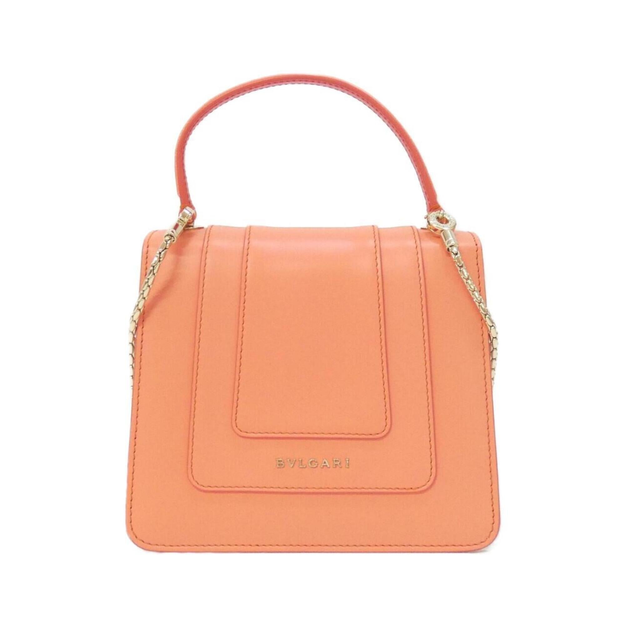 Bvlgari Pink Leather Handbag (Pre-Owned)