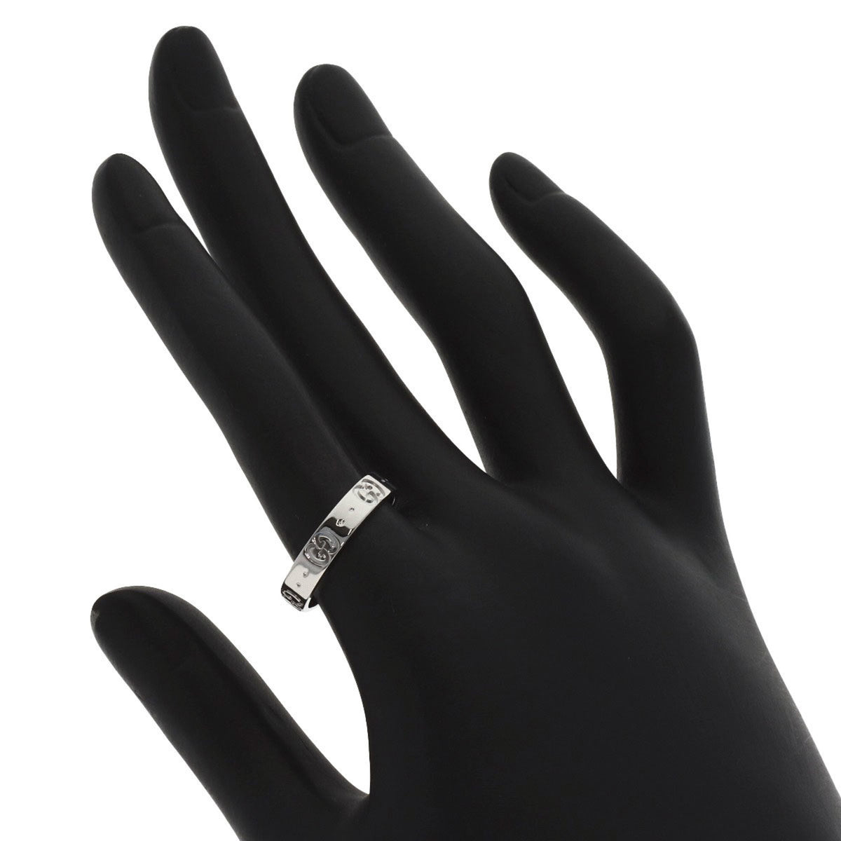 Gucci Icon White Gold (18K) Band Ring (Pre-Owned)