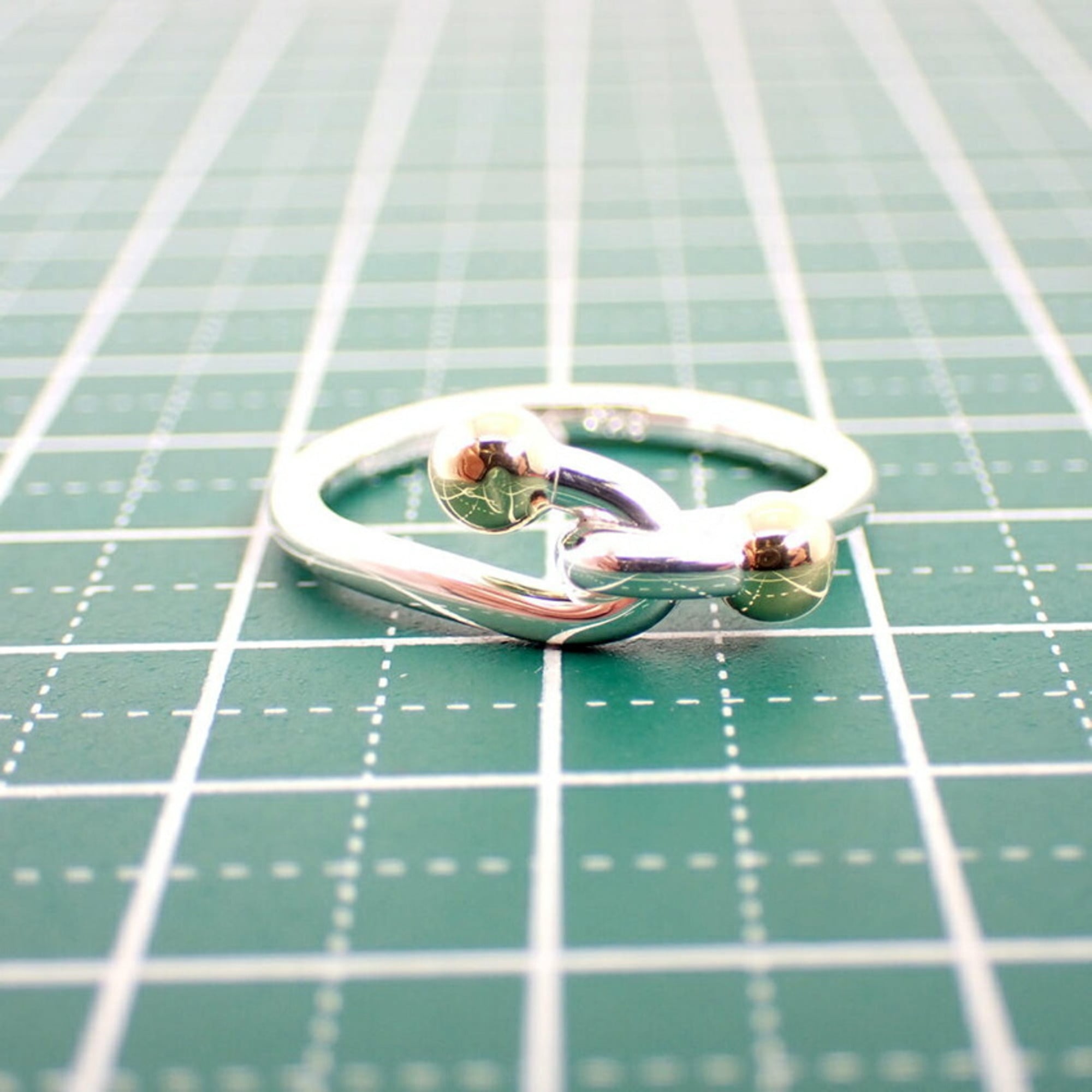 Tiffany Yellow Gold (18K) Sterling Silver 925 Band Ring (Pre-Owned)