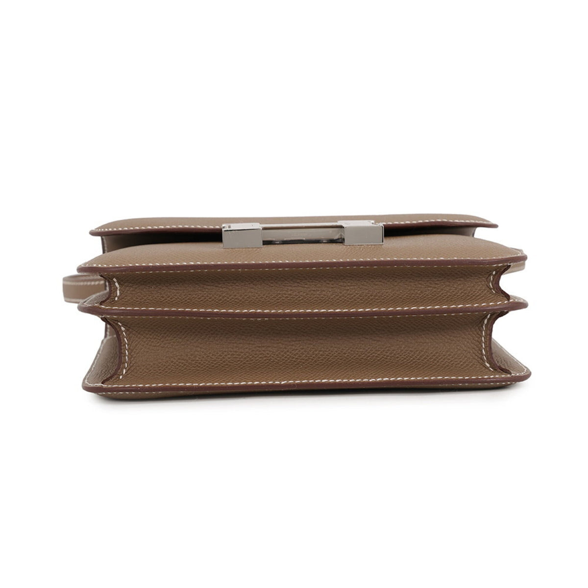 Hermes Etoupe Gray Epsom Leather Shoulder Bag