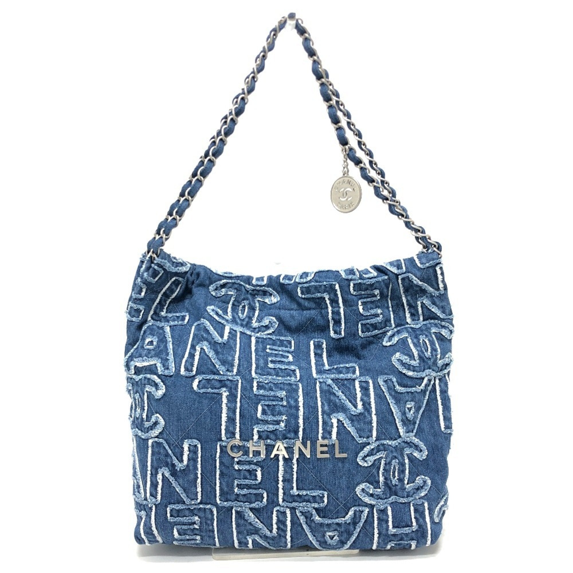 Chanel Blue Denim Shoulder Bag (Pre-Owned)