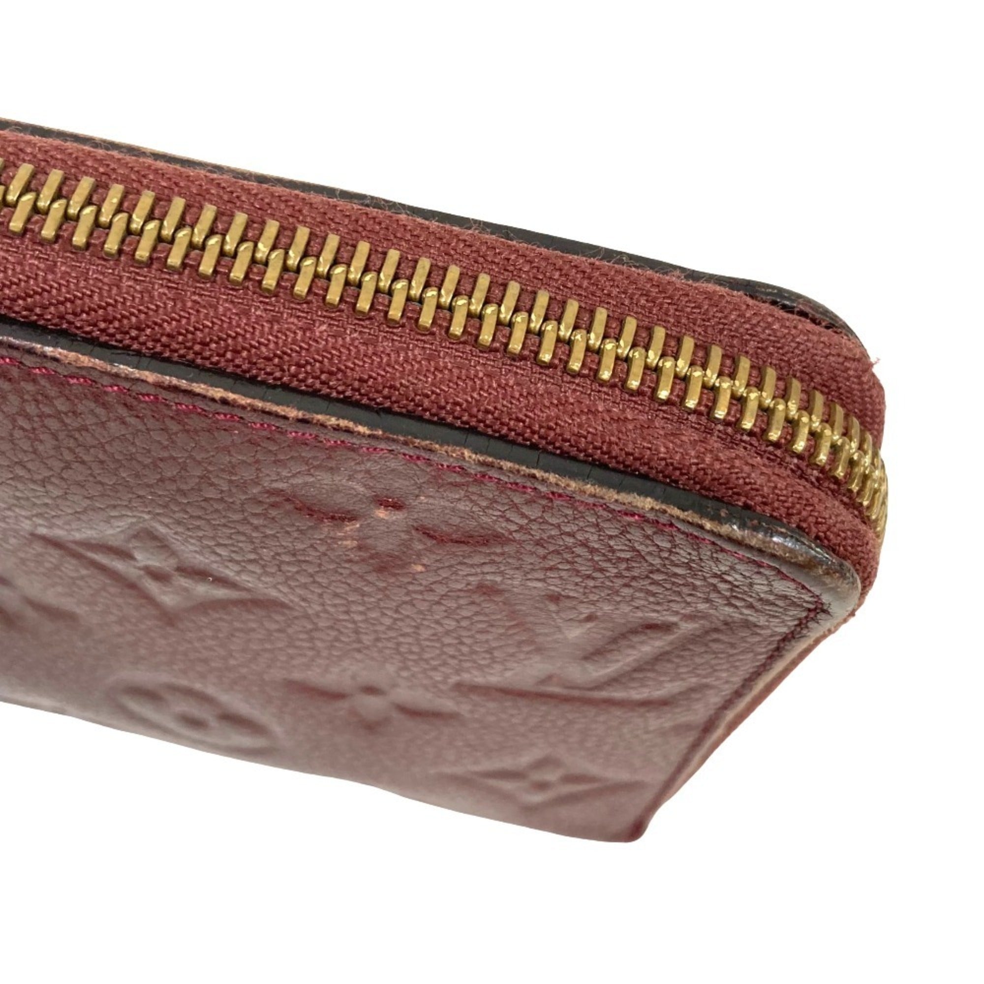 Louis Vuitton Monogram Empreinte Bordeaux Monogram Empreinte Long Wallet (Bi-Fold) (Pre-Owned)