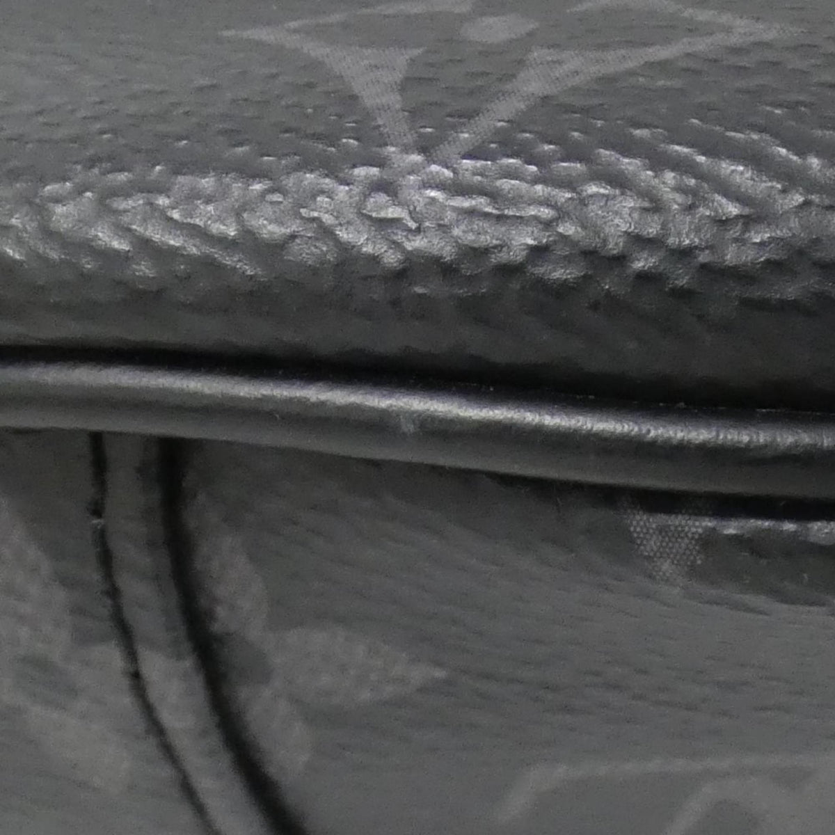 Louis Vuitton Black Coated Canvas Shoulder Bag (Pre-Owned)