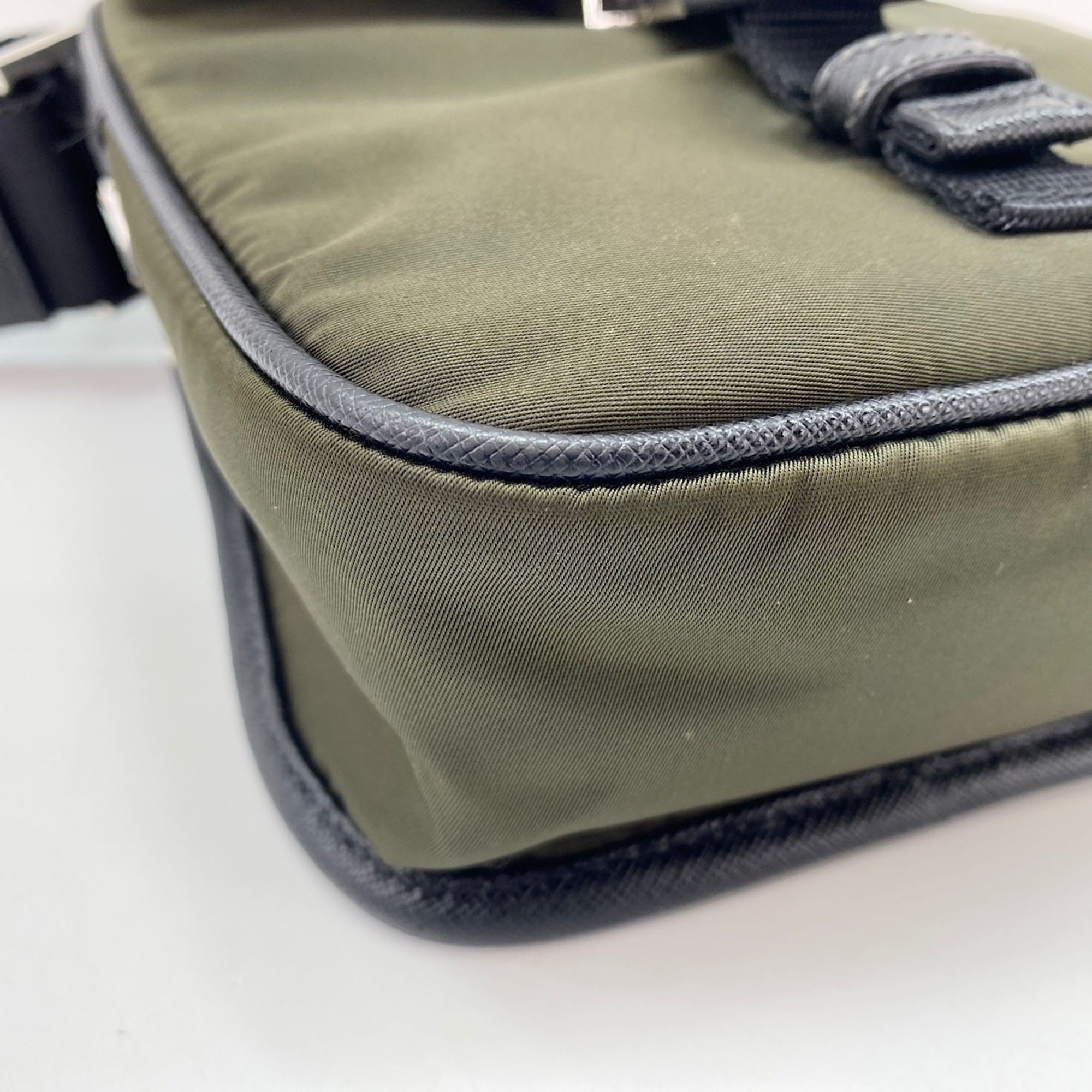 Prada Khaki Shoulder Bag (Pre-Owned)