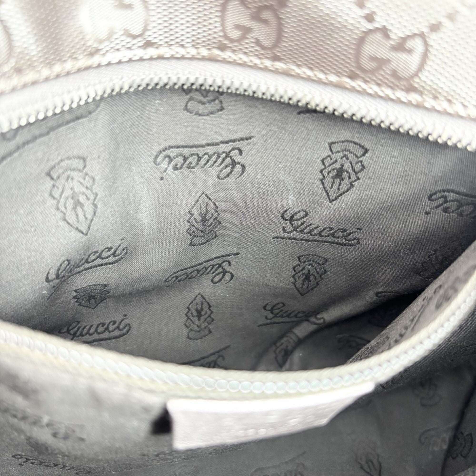 Gucci Metallic Pink White Gg Imprimé Coated Canvas Handbag Tote Bag (Pre-Owned)