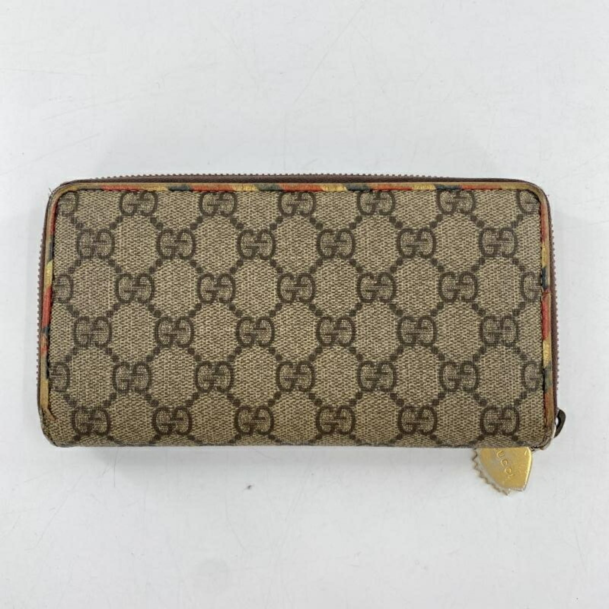 Gucci Brown Gg Supreme Long Wallet (Bi-Fold) (Pre-Owned)