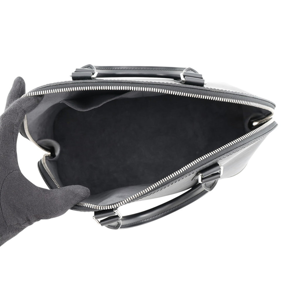 Louis Vuitton Epi Black Noir Epi Leather Handbag (Pre-Owned)