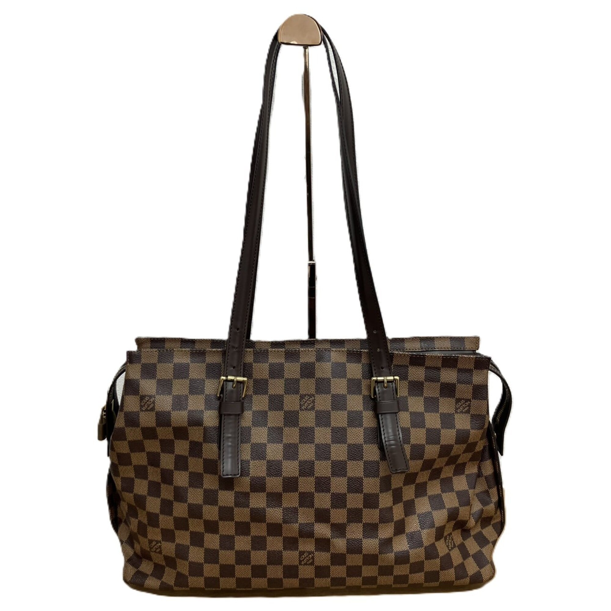 Louis Vuitton Brown Damier Canvas Damier Canvas Shoulder Bag Tote Bag (Pre-Owned)
