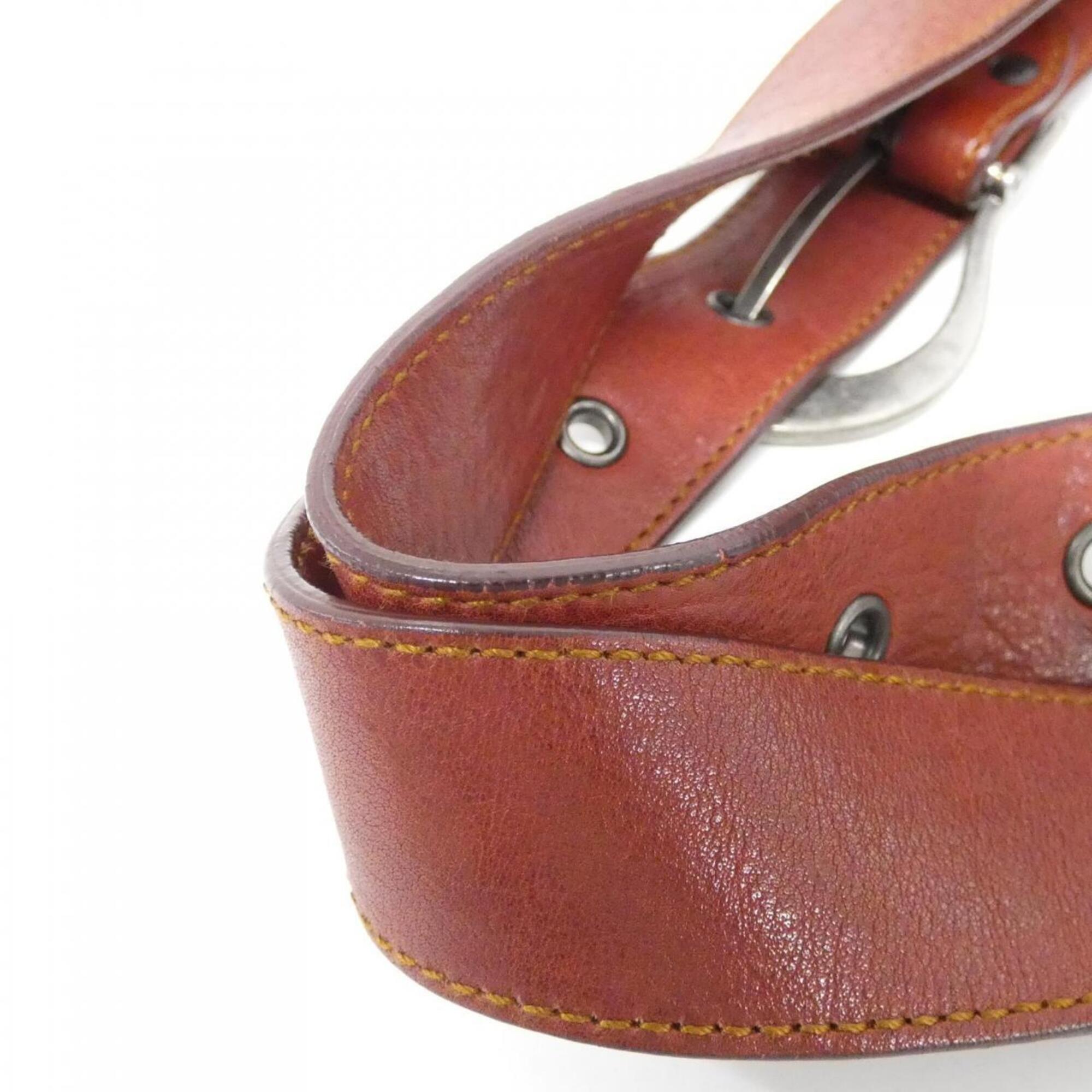 Christian Dior Bordeaux Leather Handbag (Pre-Owned)