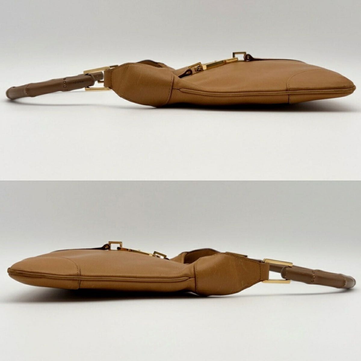 Gucci Camel Bamboo Leather Shoulder Bag (Pre-Owned)
