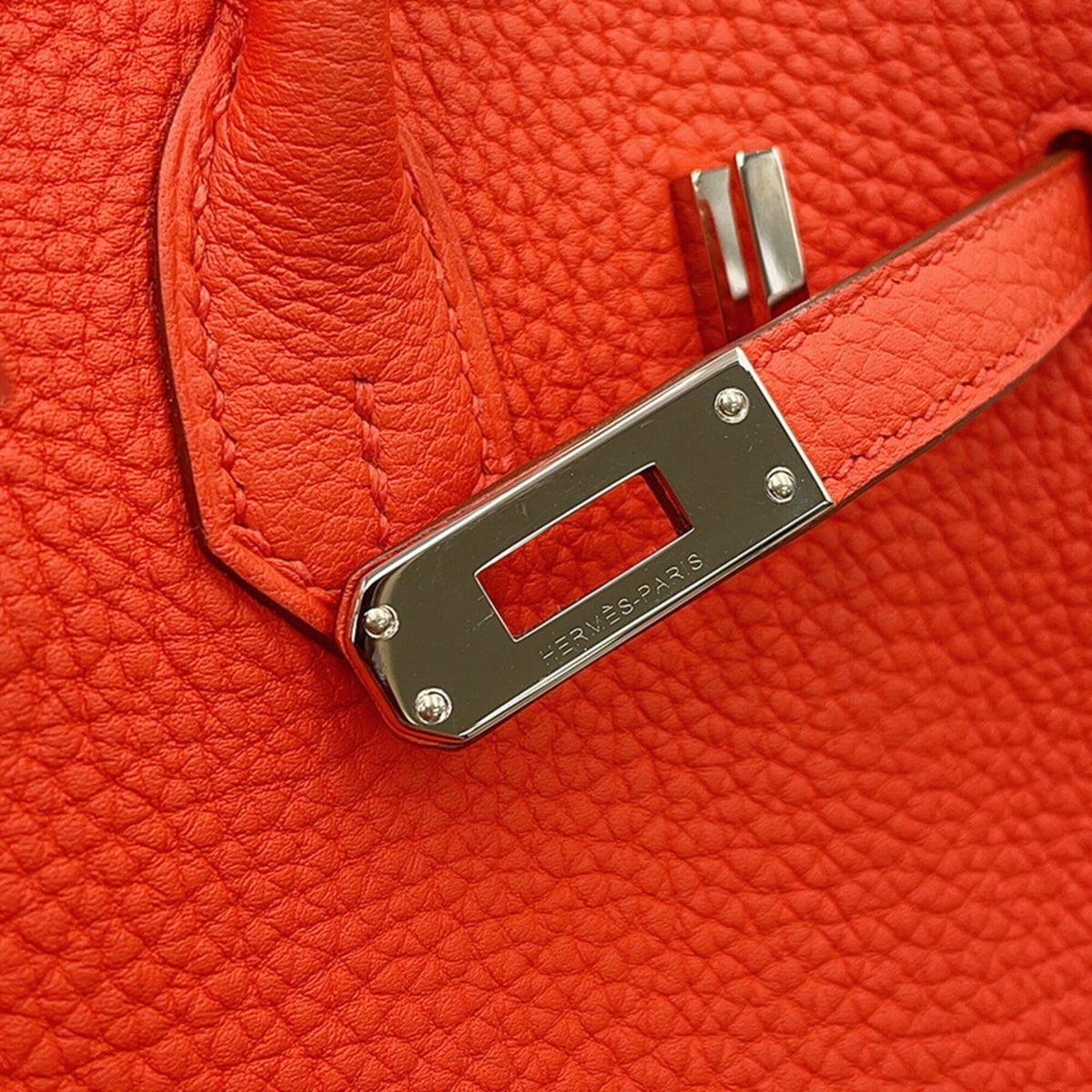 Hermes Capucine Togo Leather Handbag (Pre-Owned)