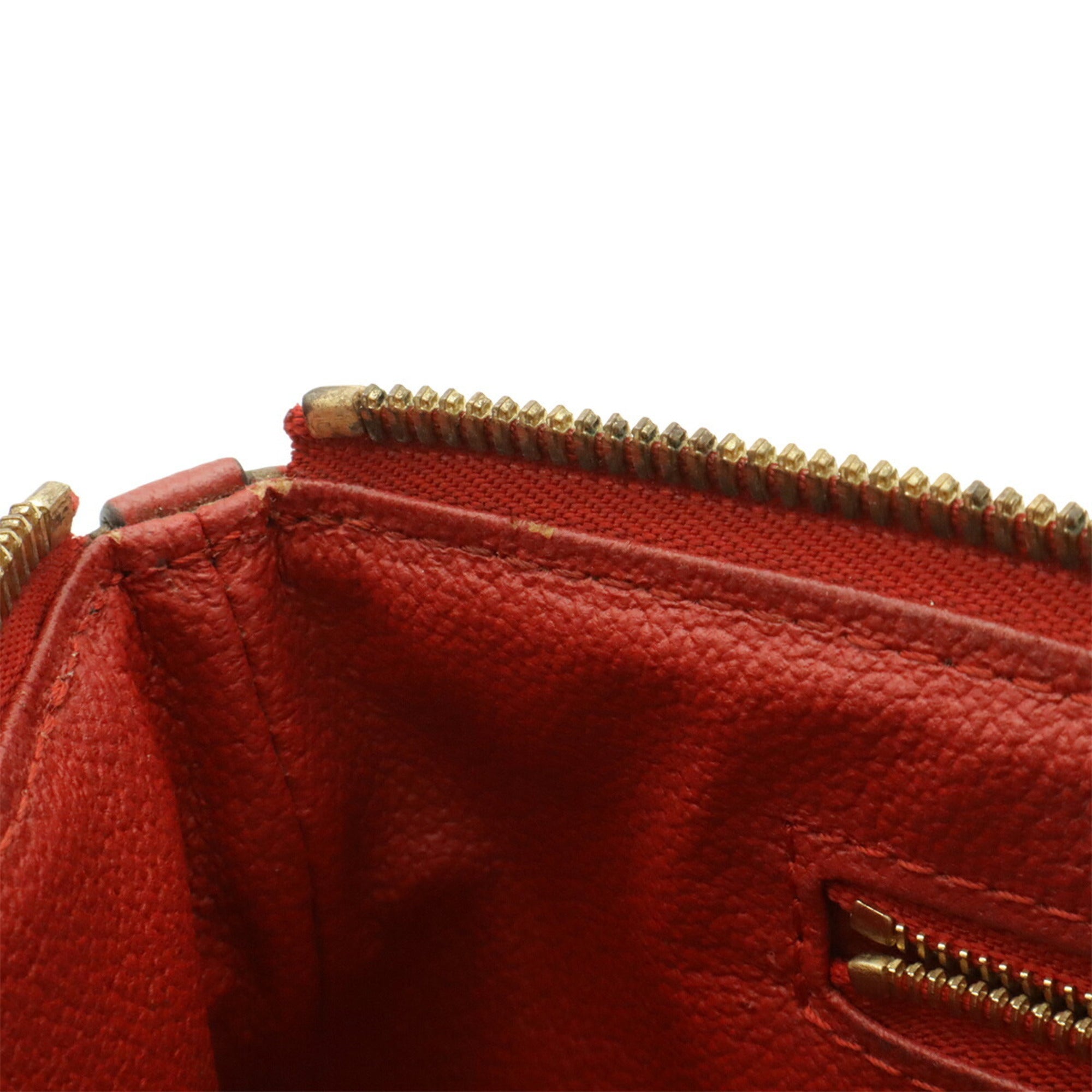 Louis Vuitton Cerise Monogram Red Color White Monogram Clutch Bag Pouch (Pre-Owned)