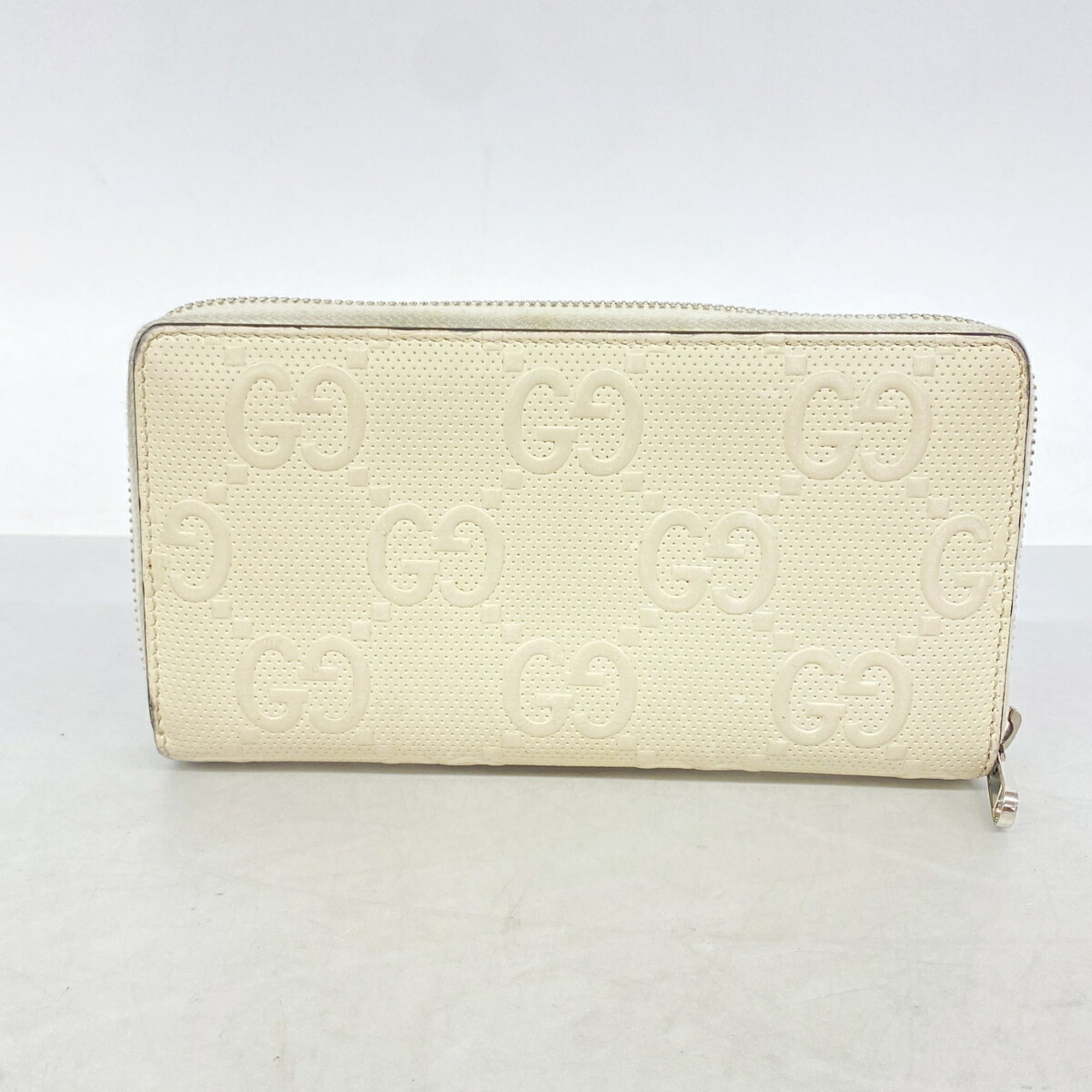 Gucci Ivory Leather Long Wallet (Bi-Fold) (Pre-Owned)