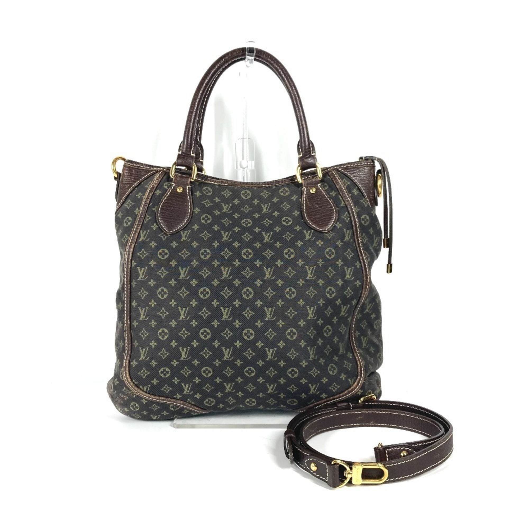 Louis Vuitton Brown Monogram Mini Handbag Shoulder Bag Tote Bag (Pre-Owned)