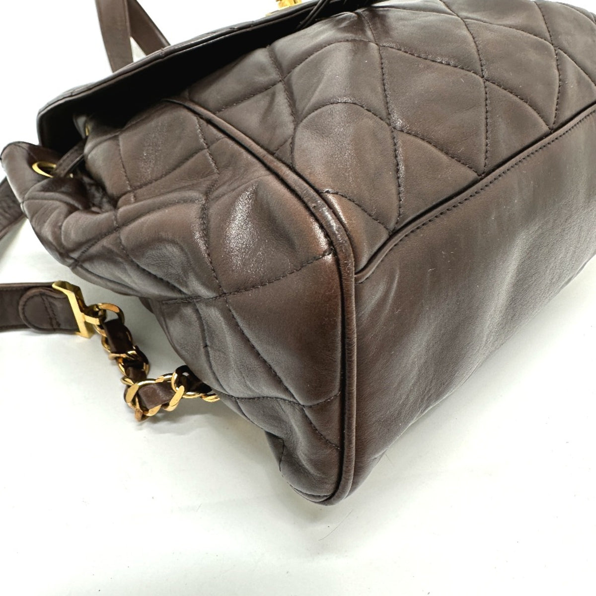 Chanel Brown Leather Backpack (Pre-Owned)