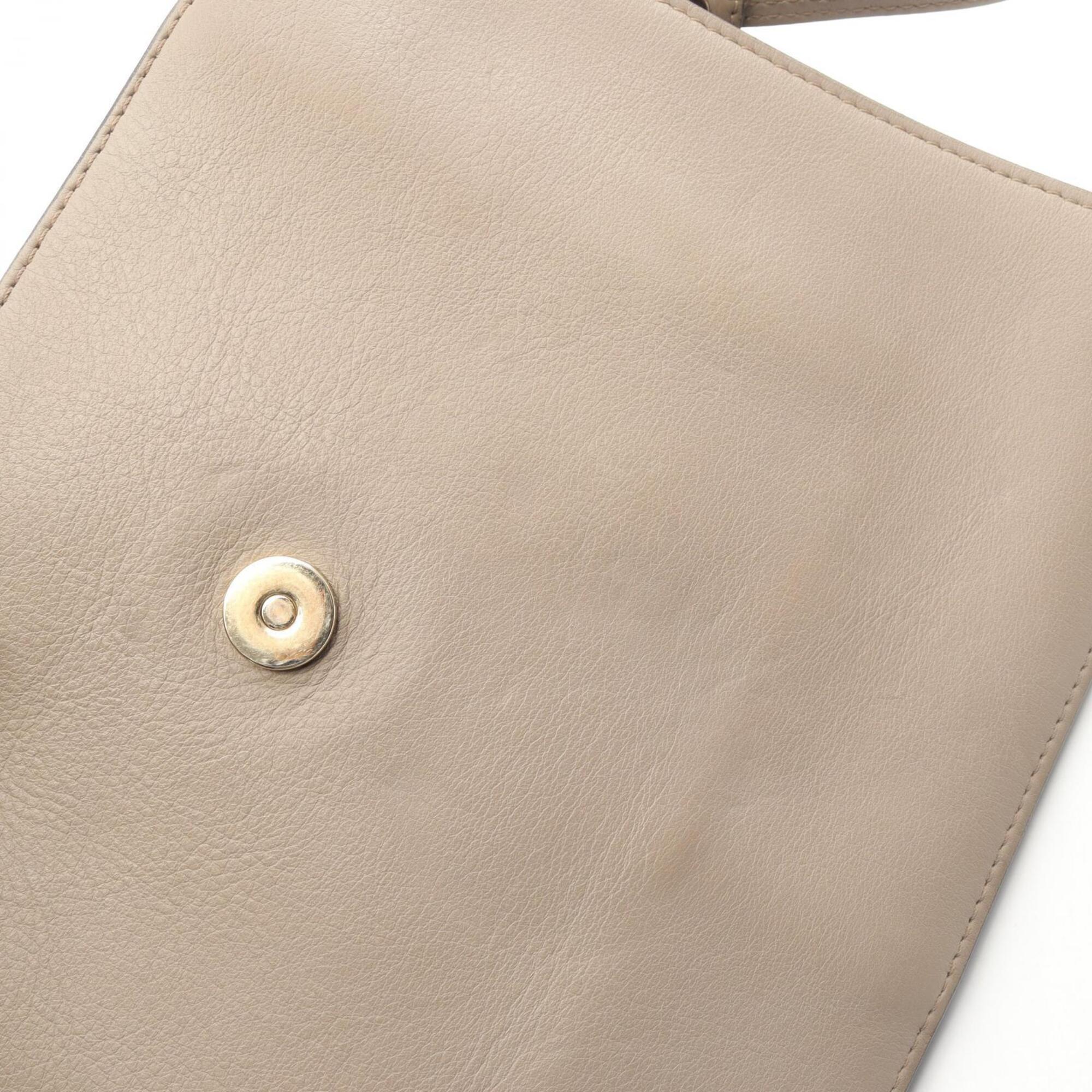 Chloé Beige Leather Suede Handbag Shoulder Bag (Pre-Owned)