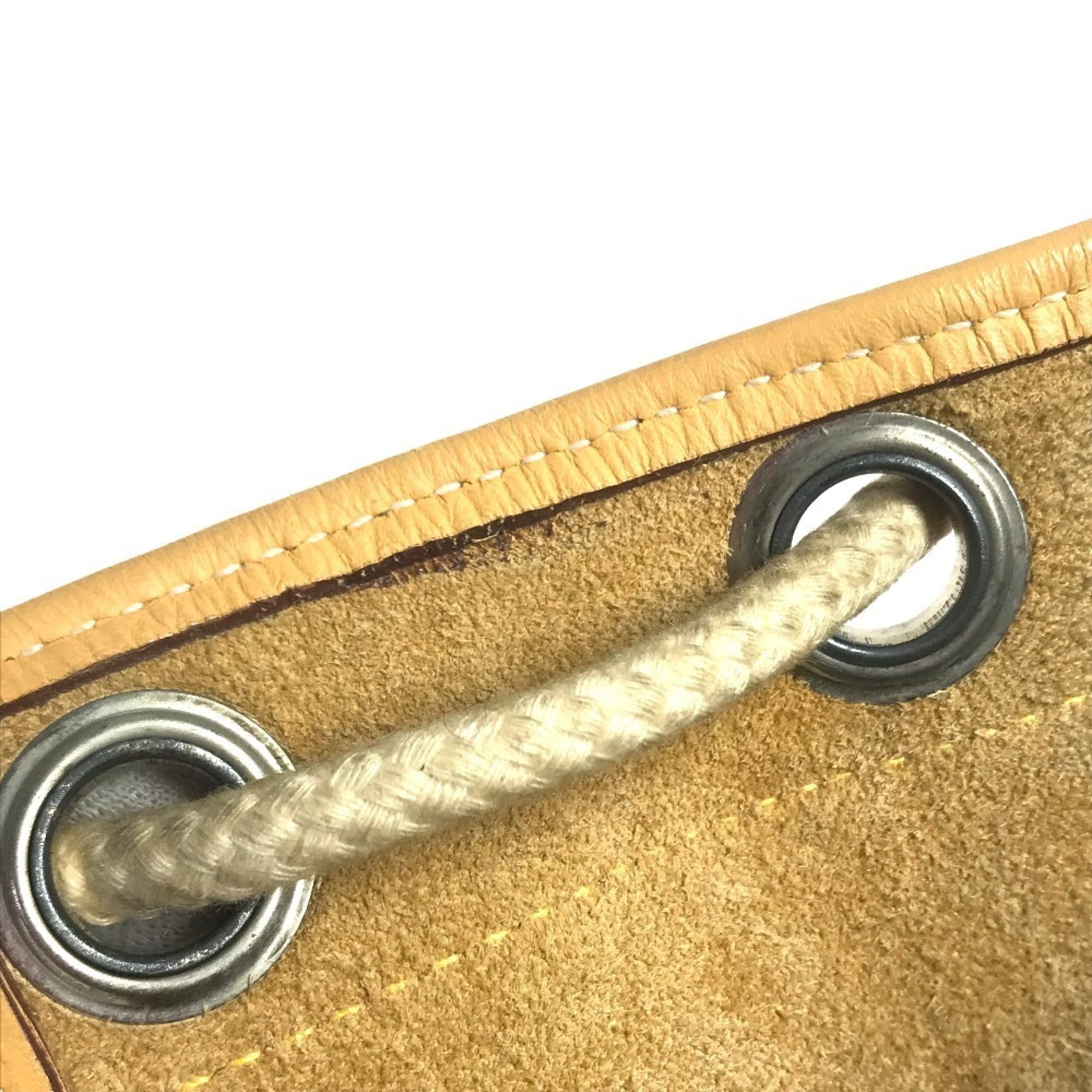Hermes Beige Yellow Taurillon Clemence Leather Shoulder Bag (Pre-Owned)