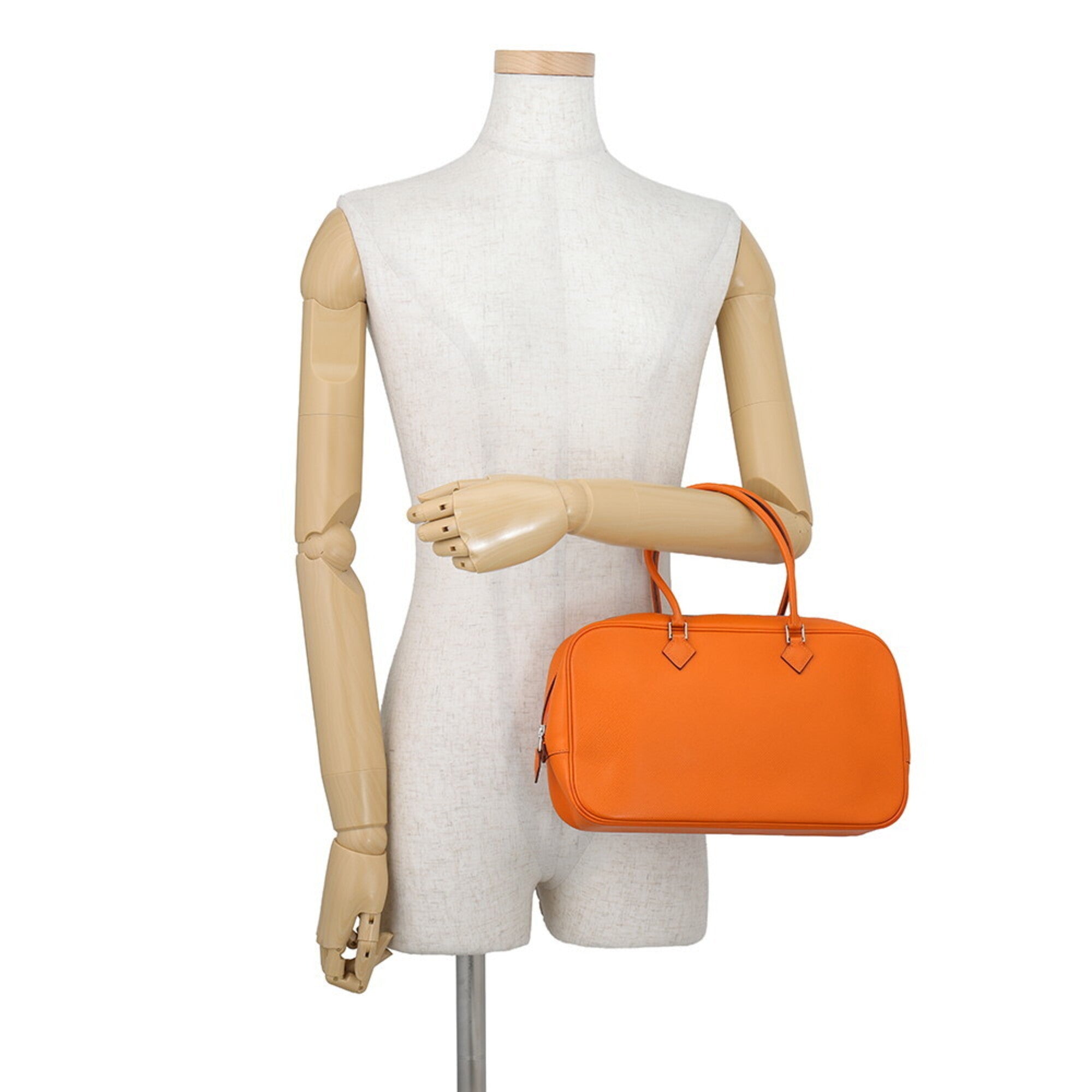Hermes Plume Orange Epsom Leather Handbag (Pre-Owned)