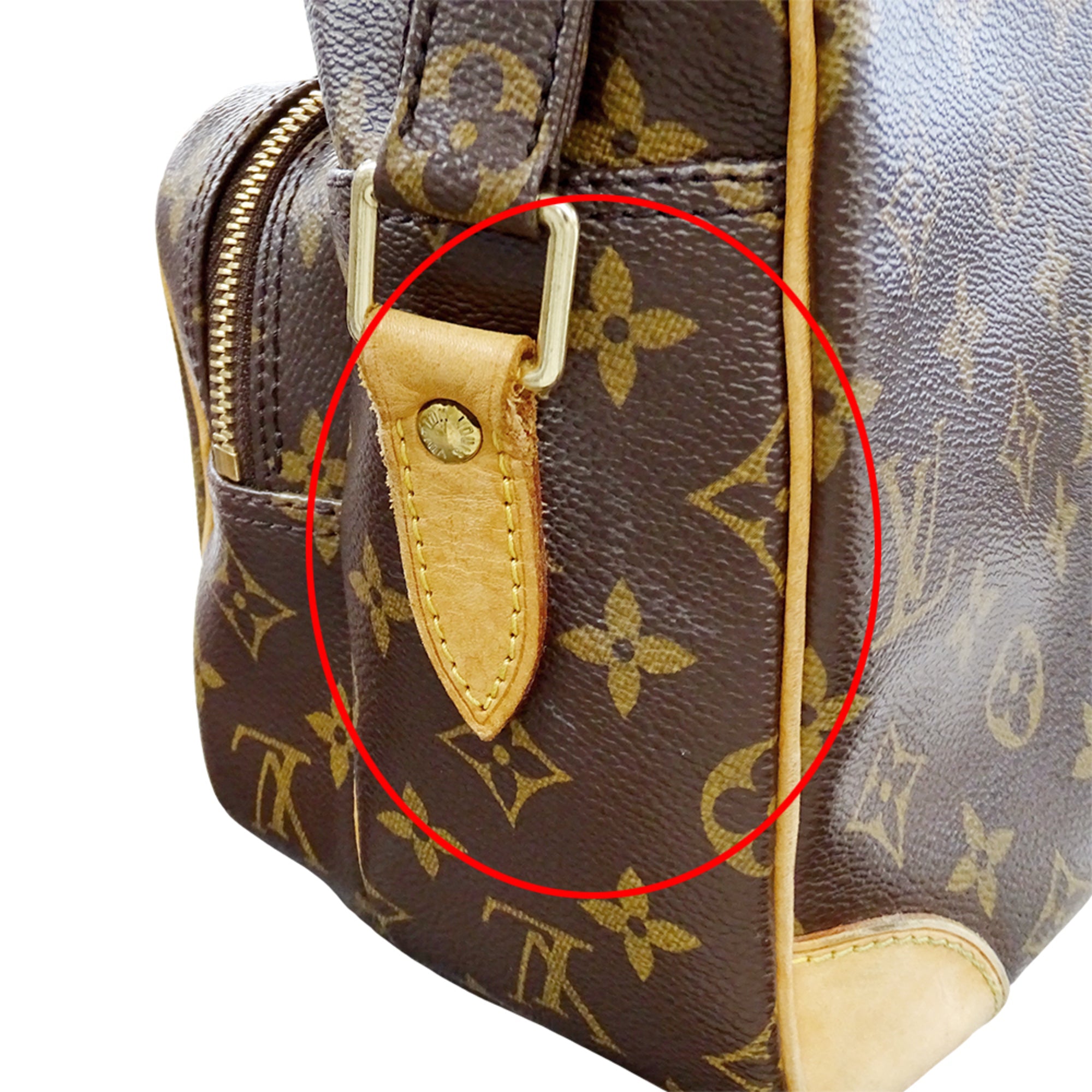 Louis Vuitton Brown Monogram Canvas Handbag Shoulder Bag (Pre-Owned)