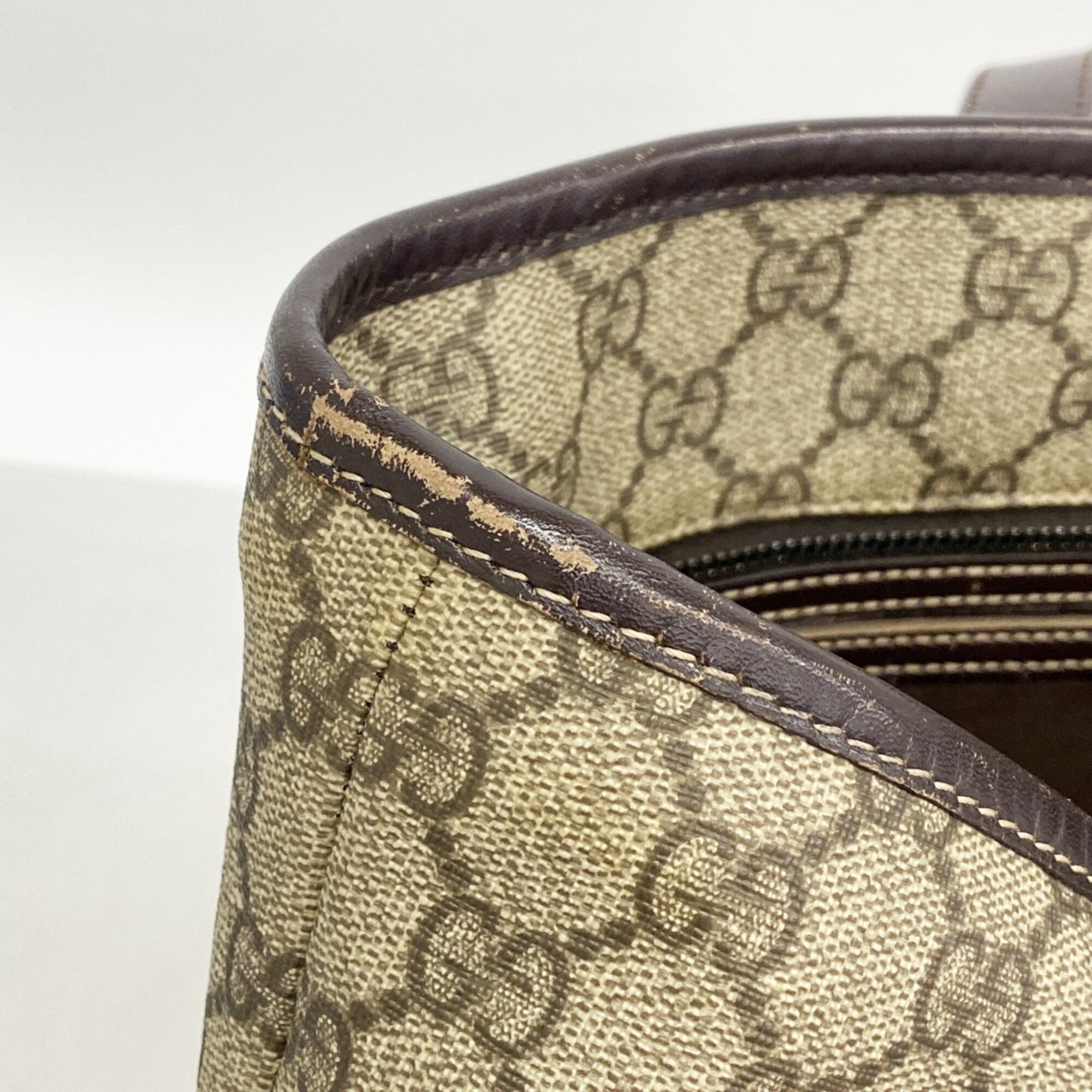 Gucci Brown Pvc Tote Bag (Pre-Owned)