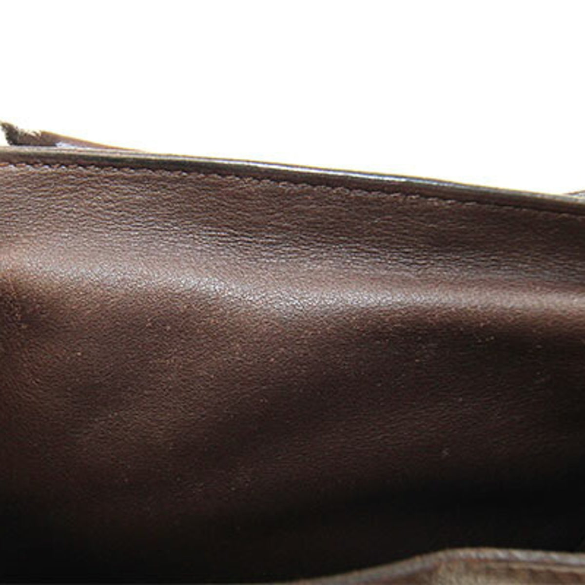 Hermes Caravan Horizontal Brown Veau Derma Shoulder Bag Tote Bag (Pre-Owned)