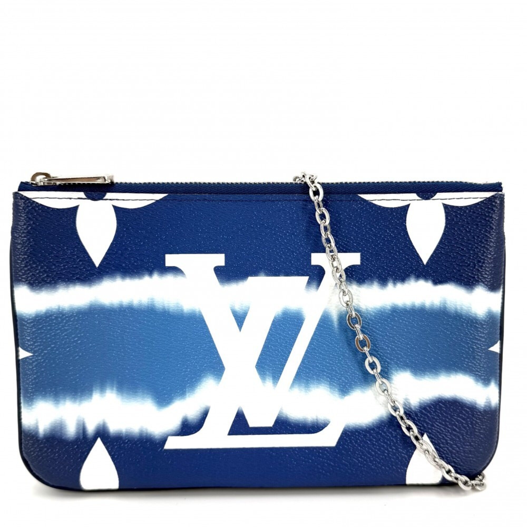 Louis Vuitton Blue Monogram Pochette Shoulder Bag (Pre-Owned)