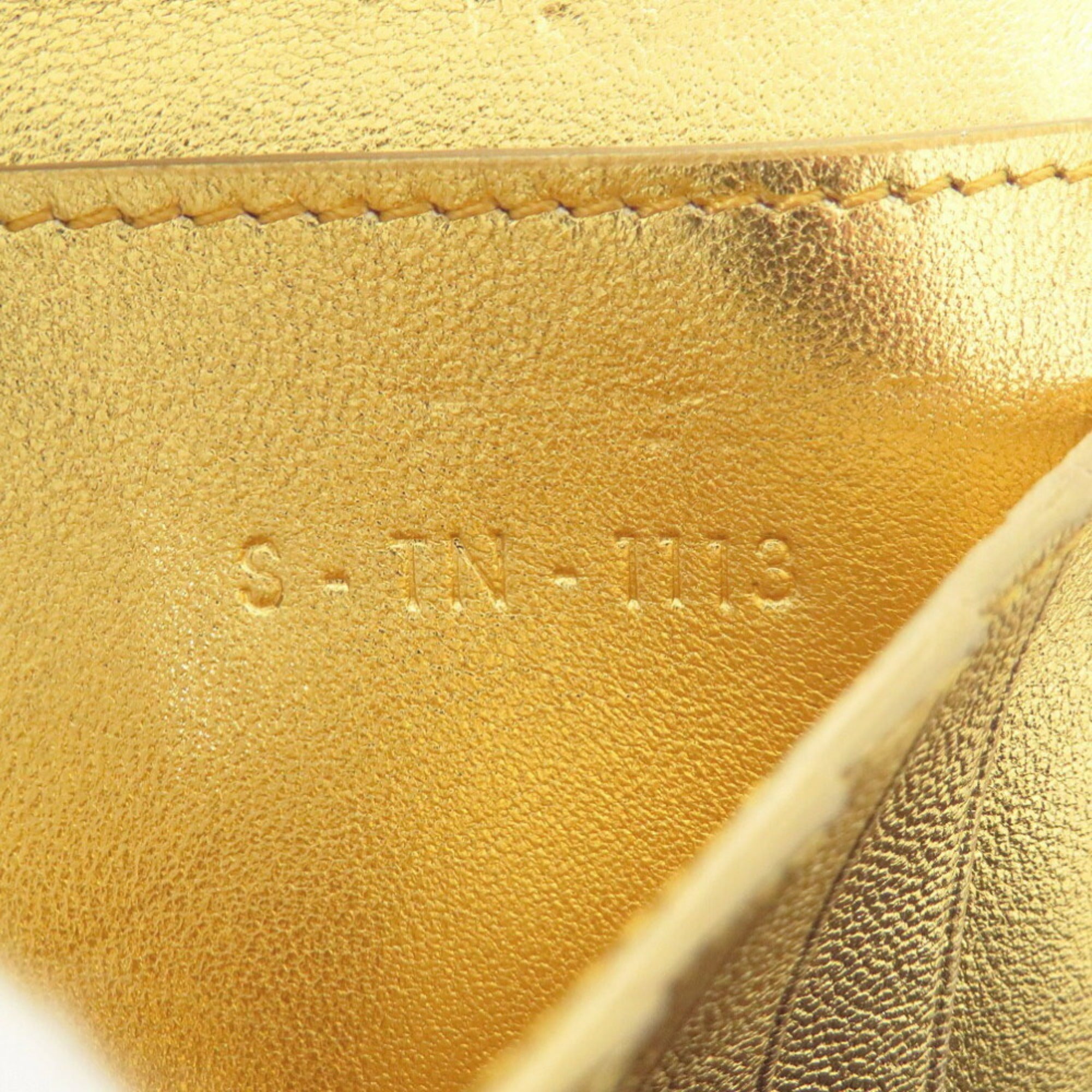 Celine Gold Yellow Leather Wallet (Bi-Fold) (Pre-Owned)