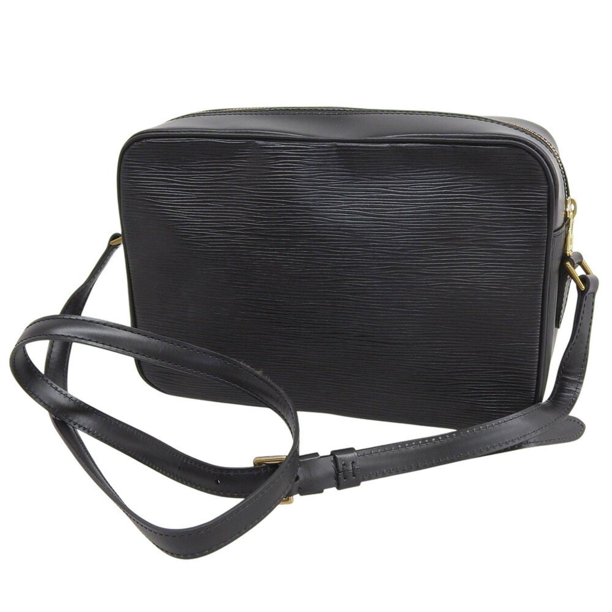 Louis Vuitton Black Noir Epi Leather Shoulder Bag (Pre-Owned)
