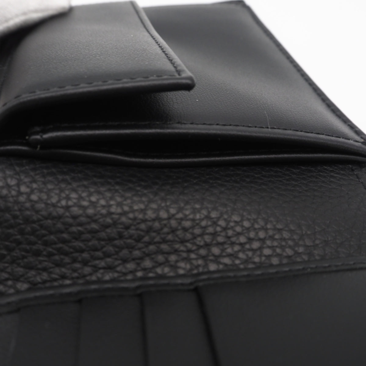 Christian Dior Navy Black Canvas Leather Wallet (Bi-Fold) (Pre-Owned)