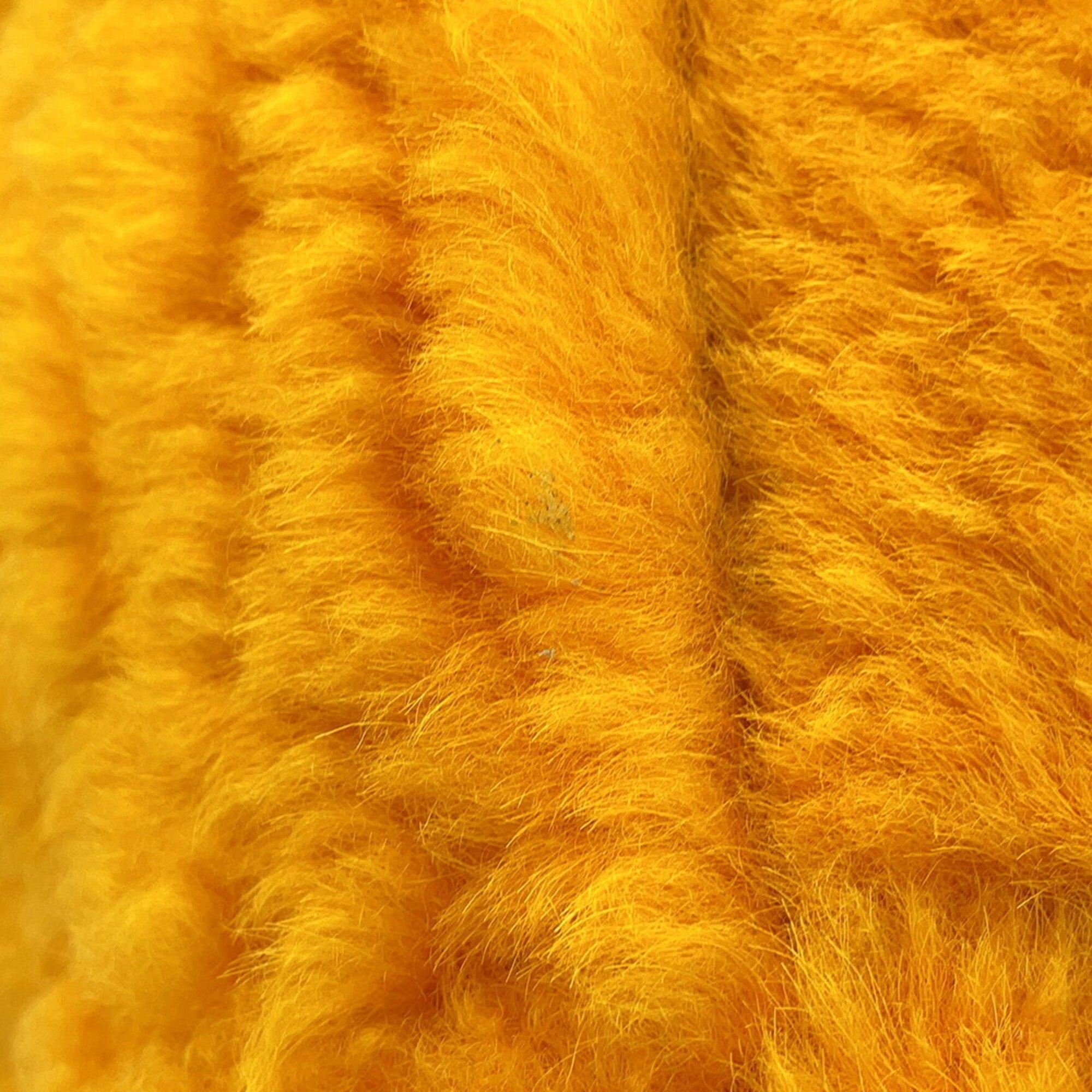 Bottega Veneta Yellow Leather Handbag Pouch (Pre-Owned)
