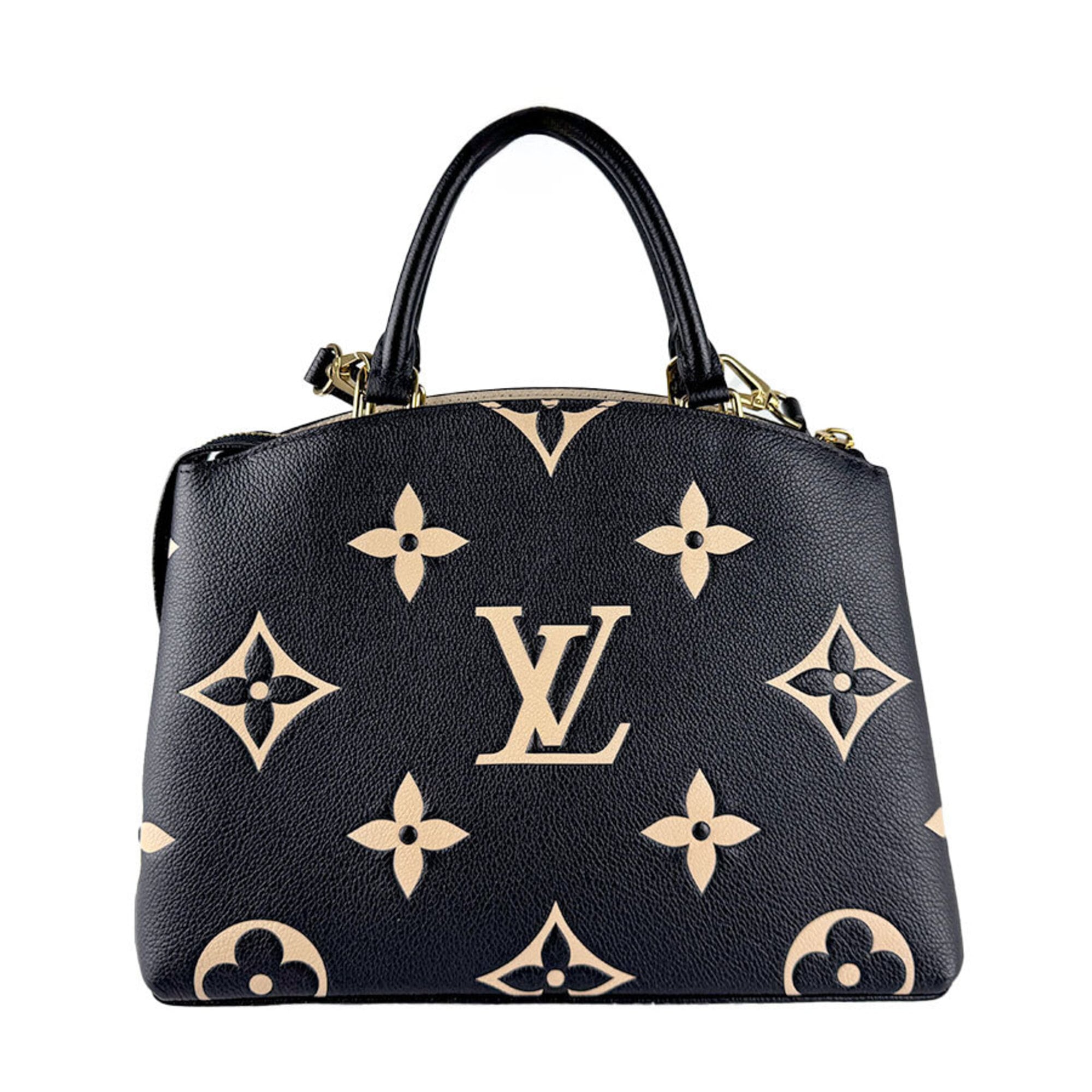 Louis Vuitton Beige Monogram Noir Monogram Empreinte Handbag Shoulder Bag (Pre-Owned)