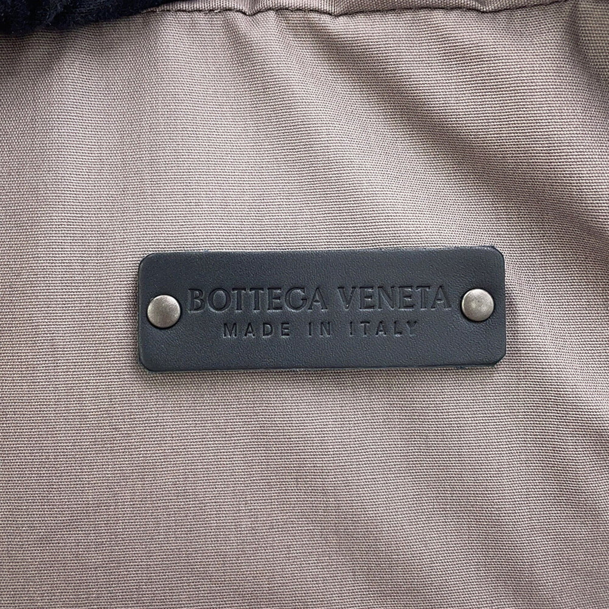 Bottega Veneta Intrecciato Black Leather Canvas Sling Bag (Pre-Owned)