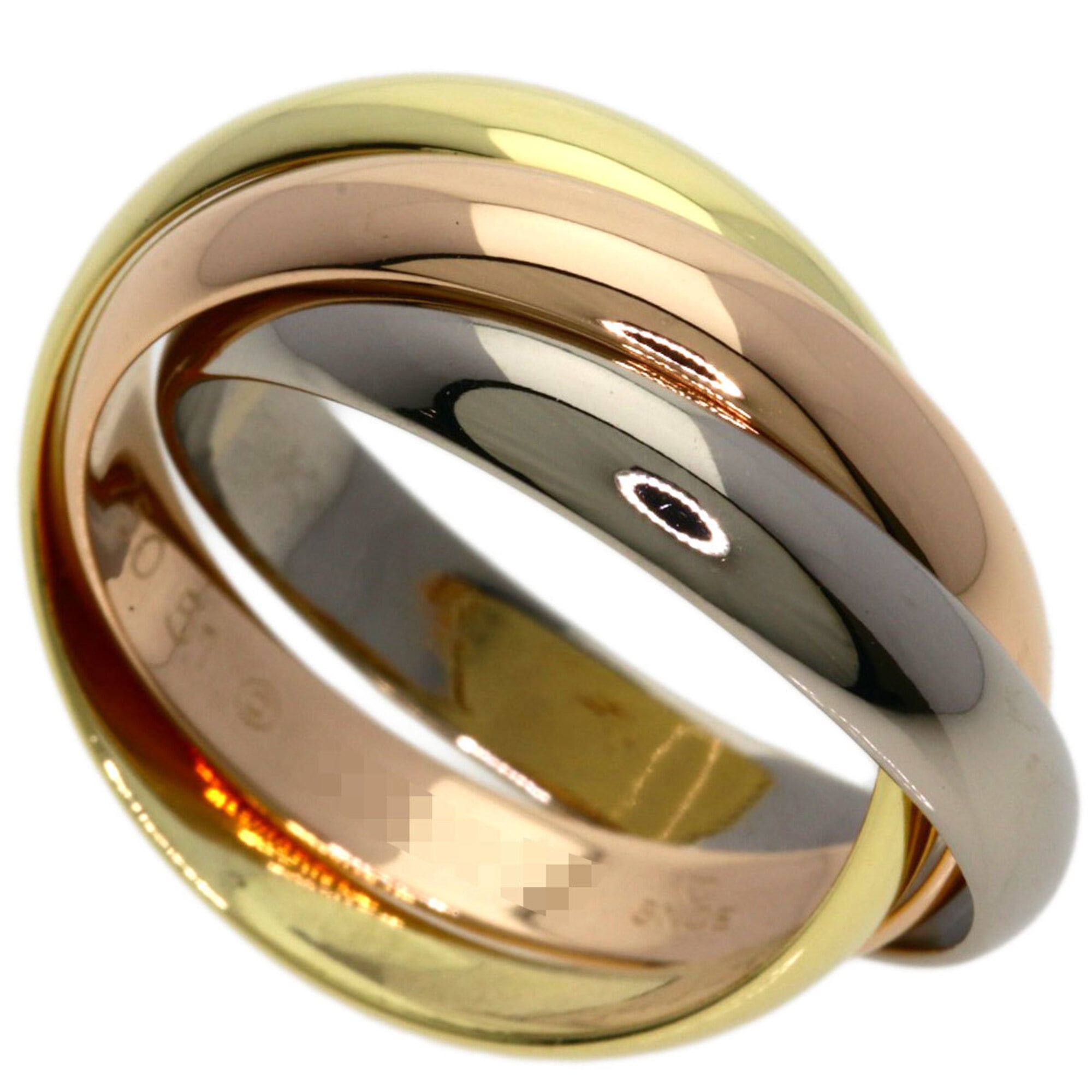 Cartier Yellow Gold (18K) White Gold (18K) Band Ring (Pre-Owned)