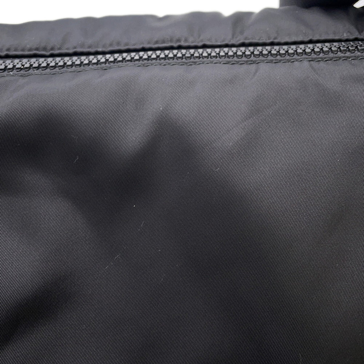 Prada Black Nylon Leather Handbag Messenger Bag Shoulder Bag (Pre-Owned)