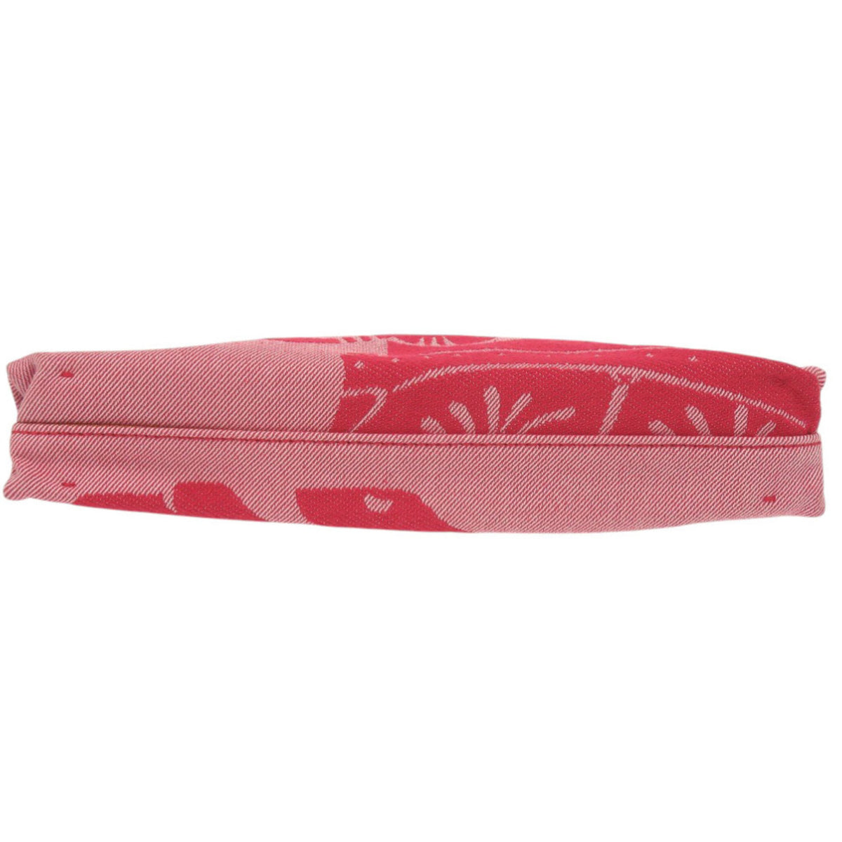 Burberry Red Color Canvas Clutch Bag Pouch (Pre-Owned)
