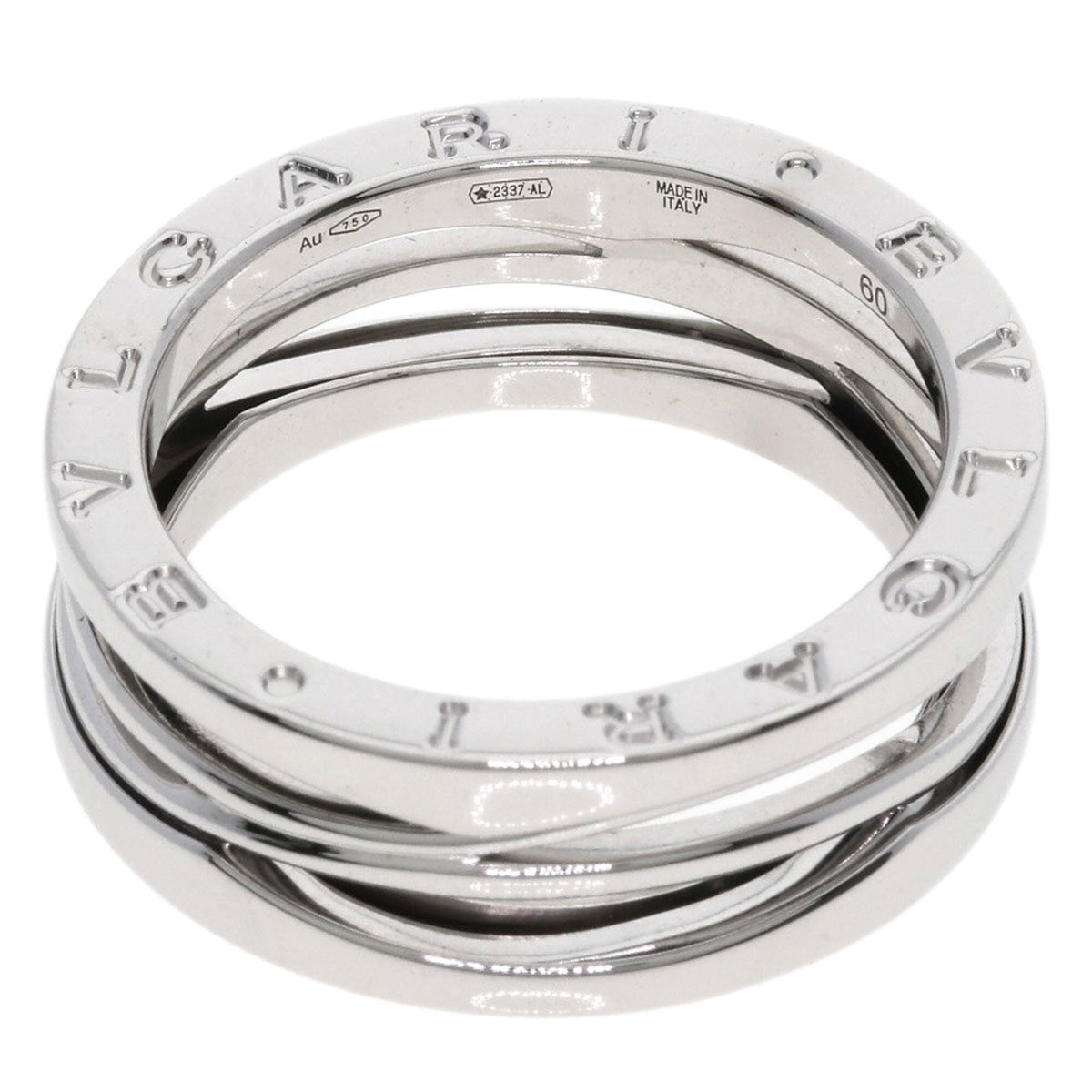 Bvlgari Silver White Gold (18K) Band Ring (Pre-Owned)
