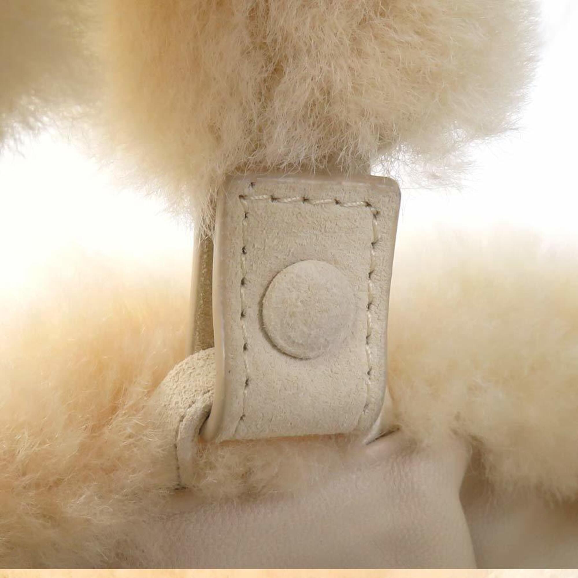 Bottega Veneta Cream Fur Suede Shoulder Bag (Pre-Owned)