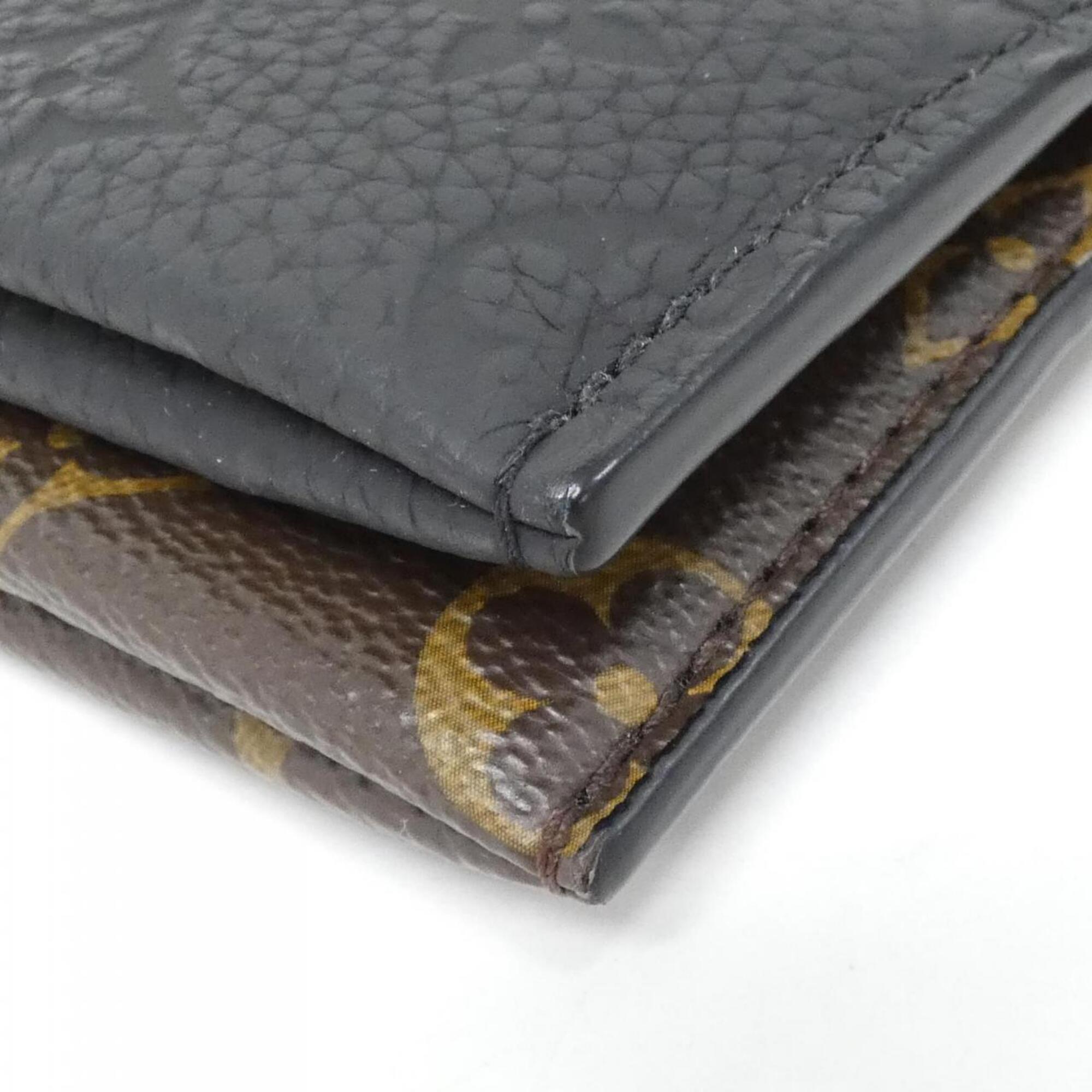 Louis Vuitton Taurillon Black Leather Handbag Pouch Shoulder Bag (Pre-Owned)