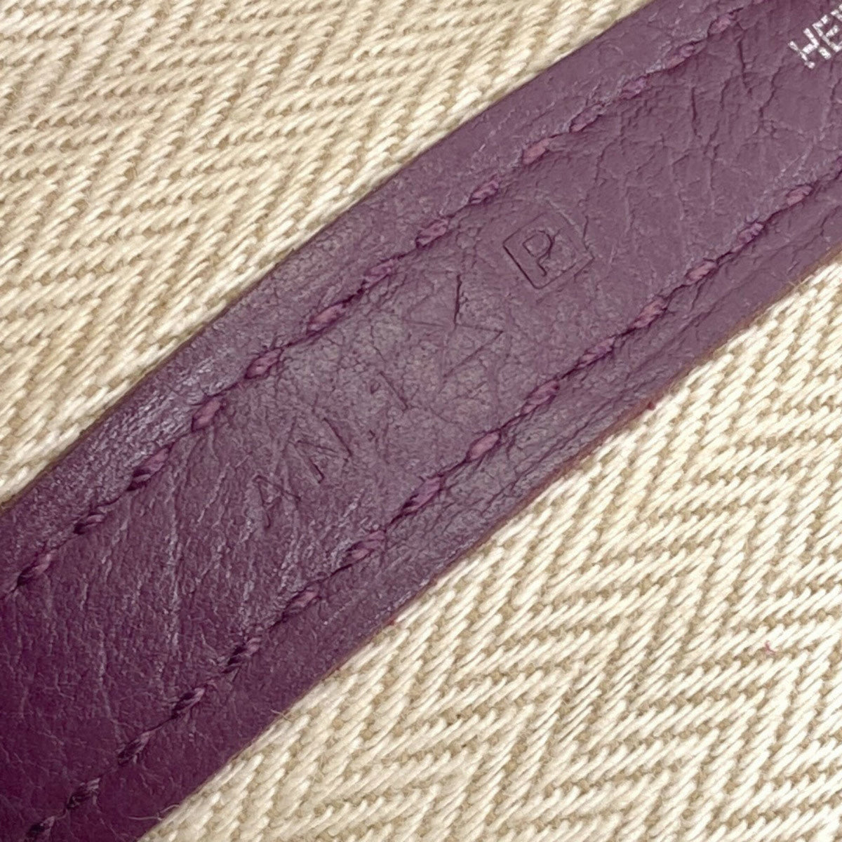 Hermes Purple Negonda Leather Handbag (Pre-Owned)