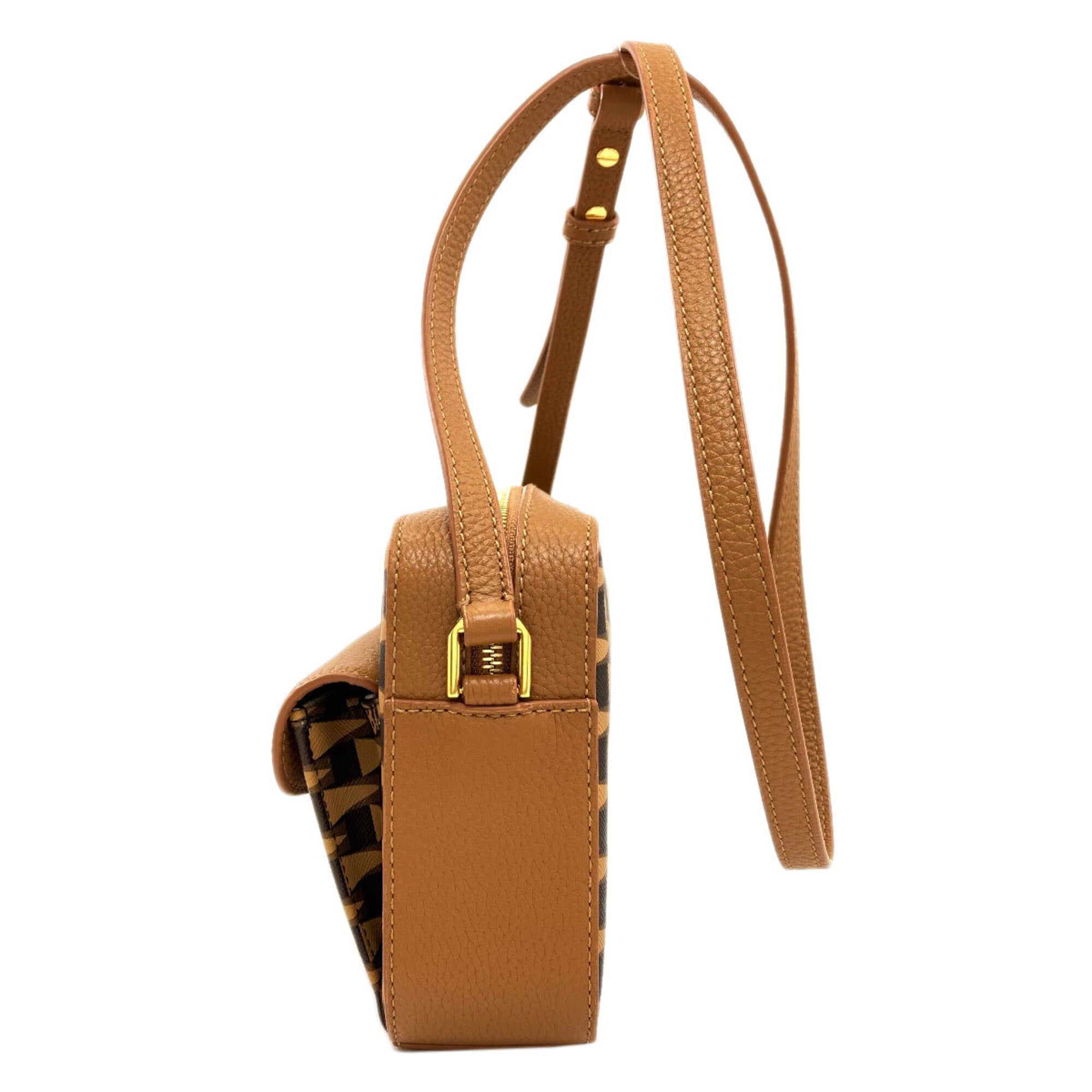 Bally Brown Pvc Leather Shoulder Bag (Pre-Owned)